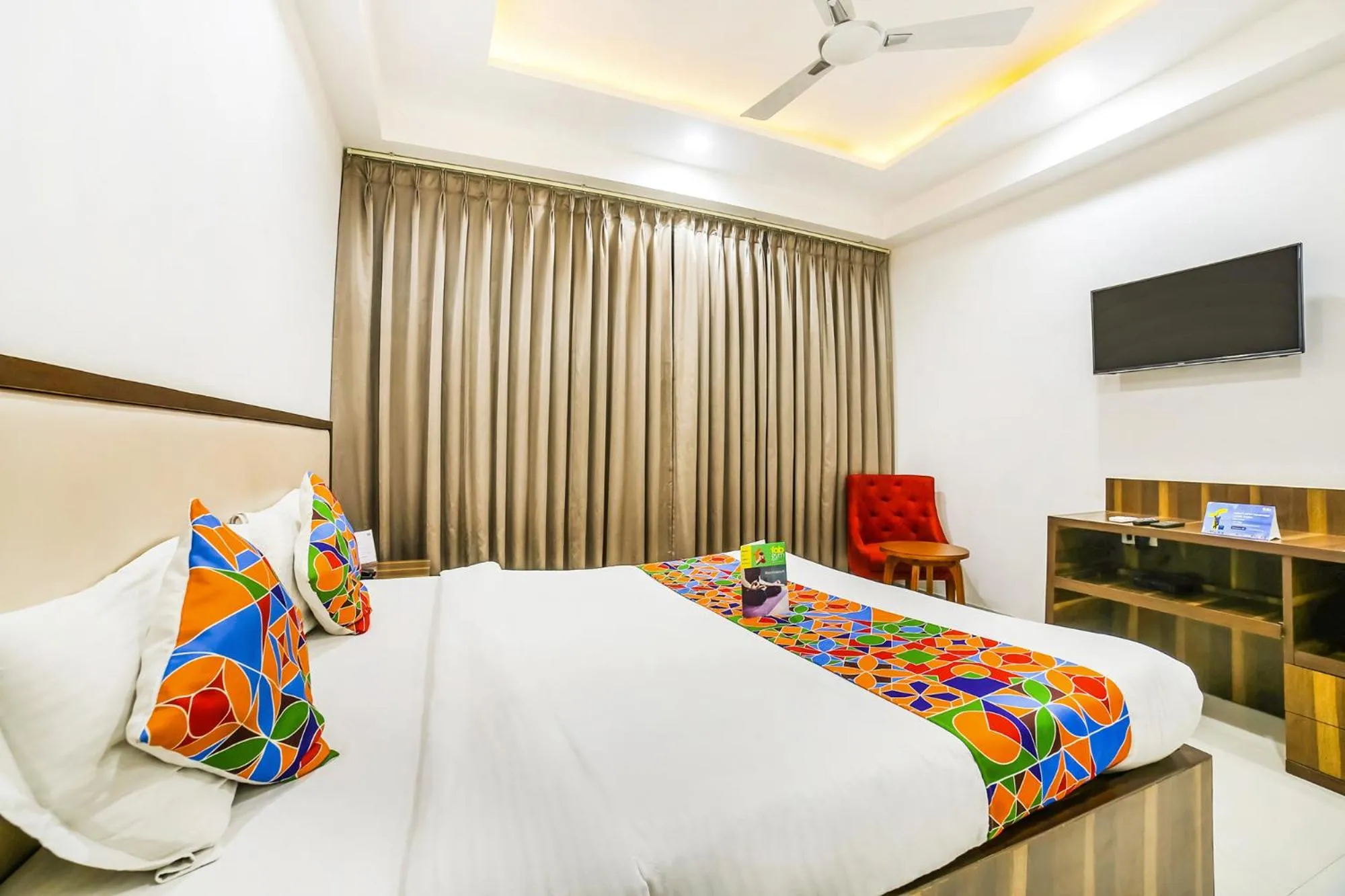 Bedroom, Bed in FabHotel Prime Sapphire Inn