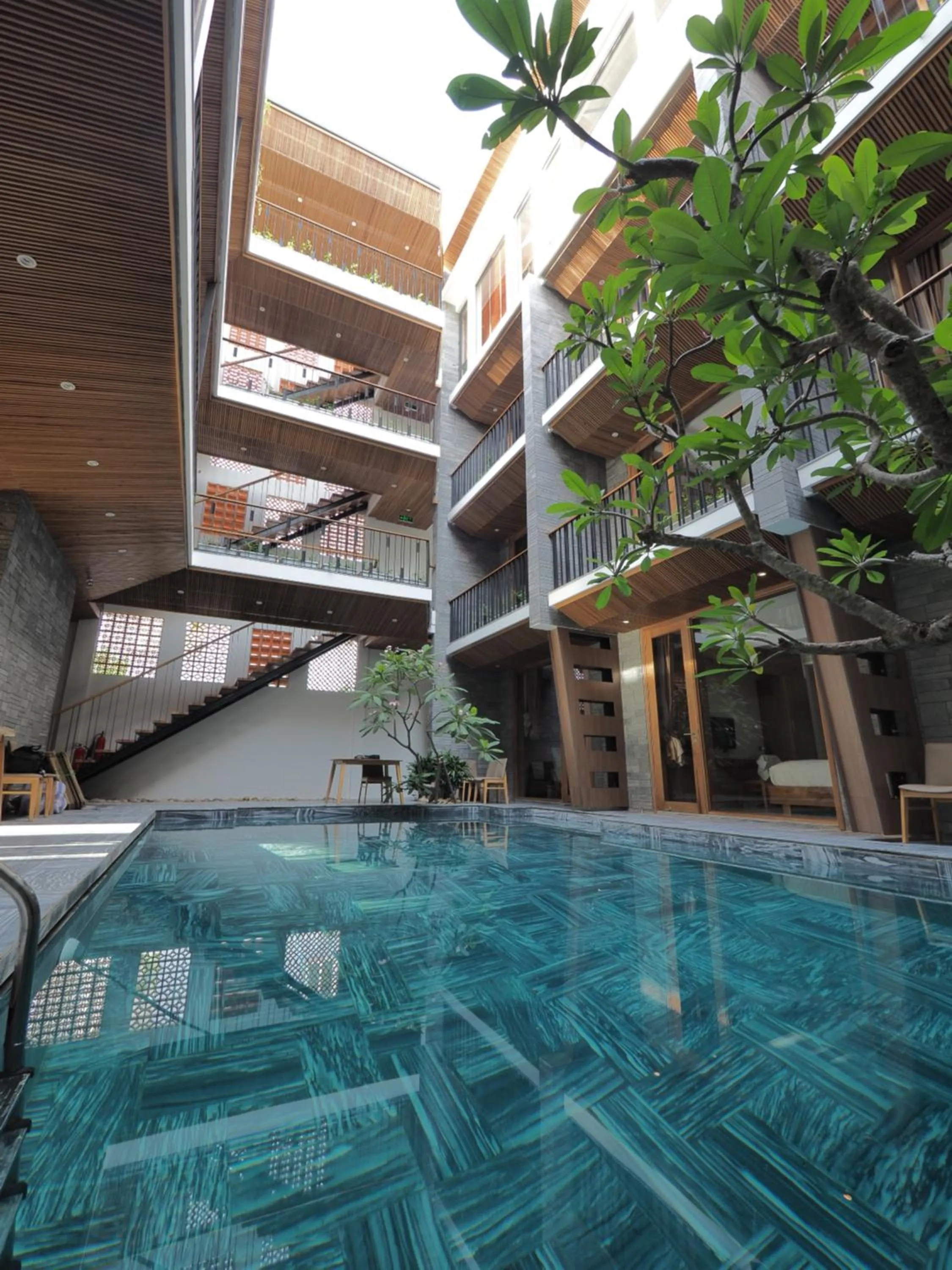 Pool view in Mai's Boutique