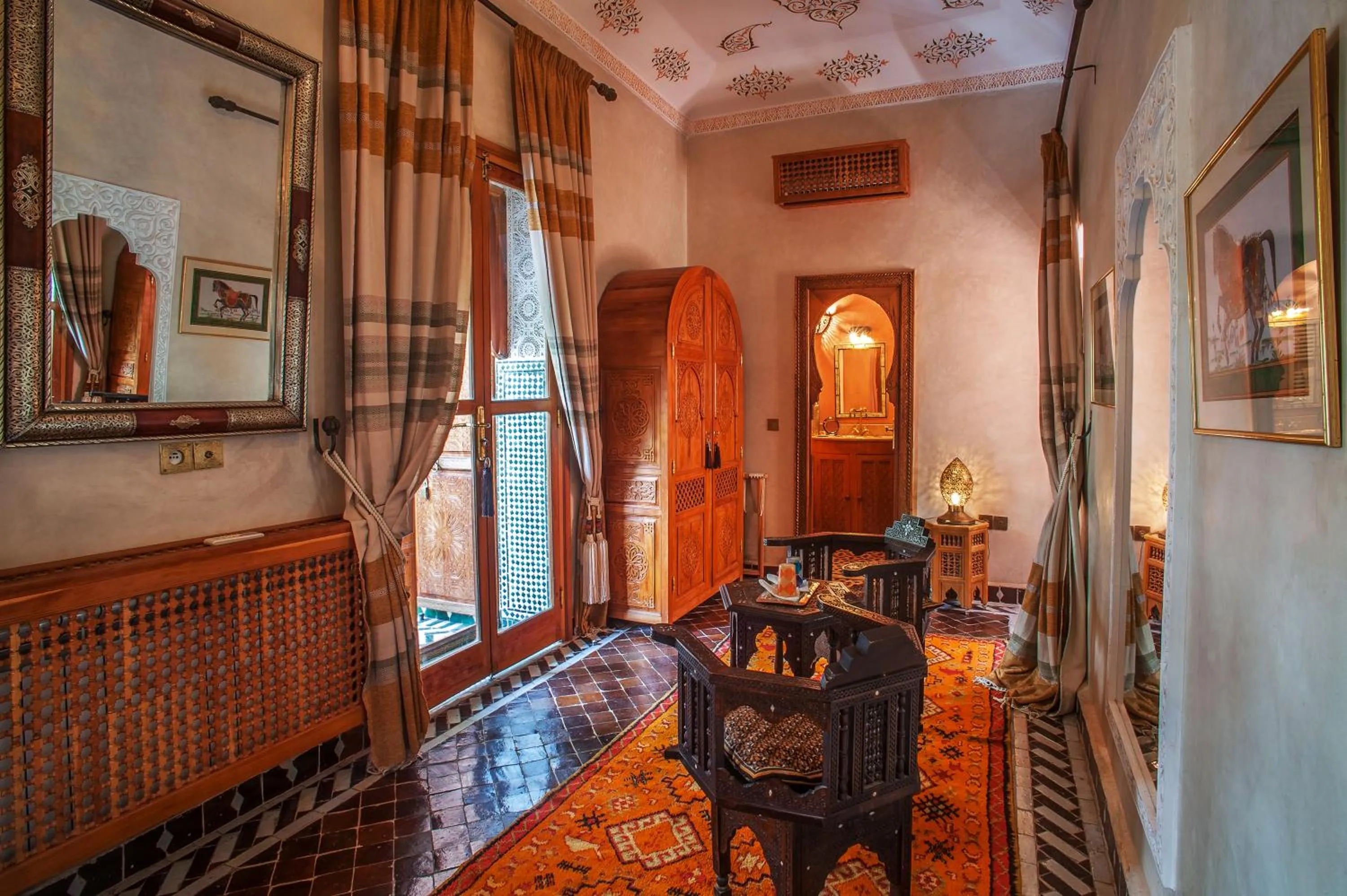 Decorative detail in Riad & Spa Laurence Olivier