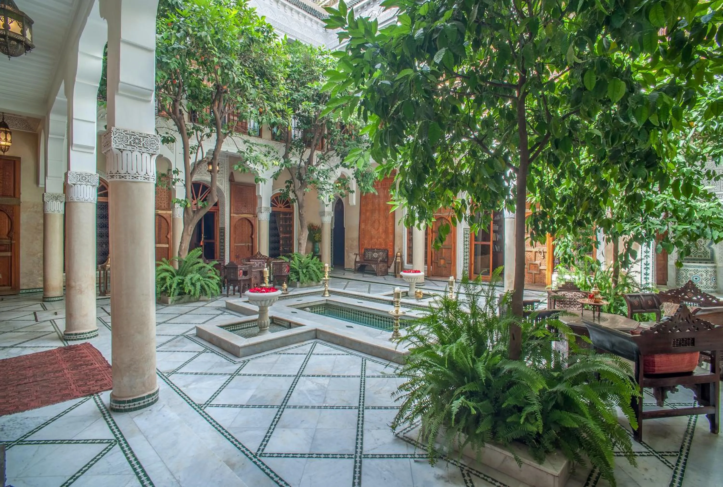 Patio in Riad & Spa Laurence Olivier