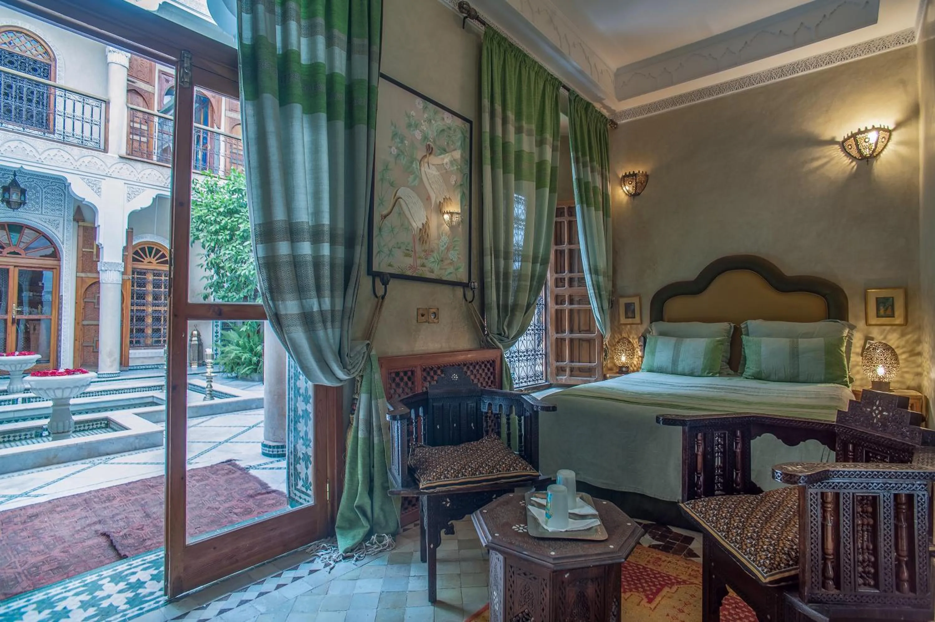 Patio in Riad & Spa Laurence Olivier