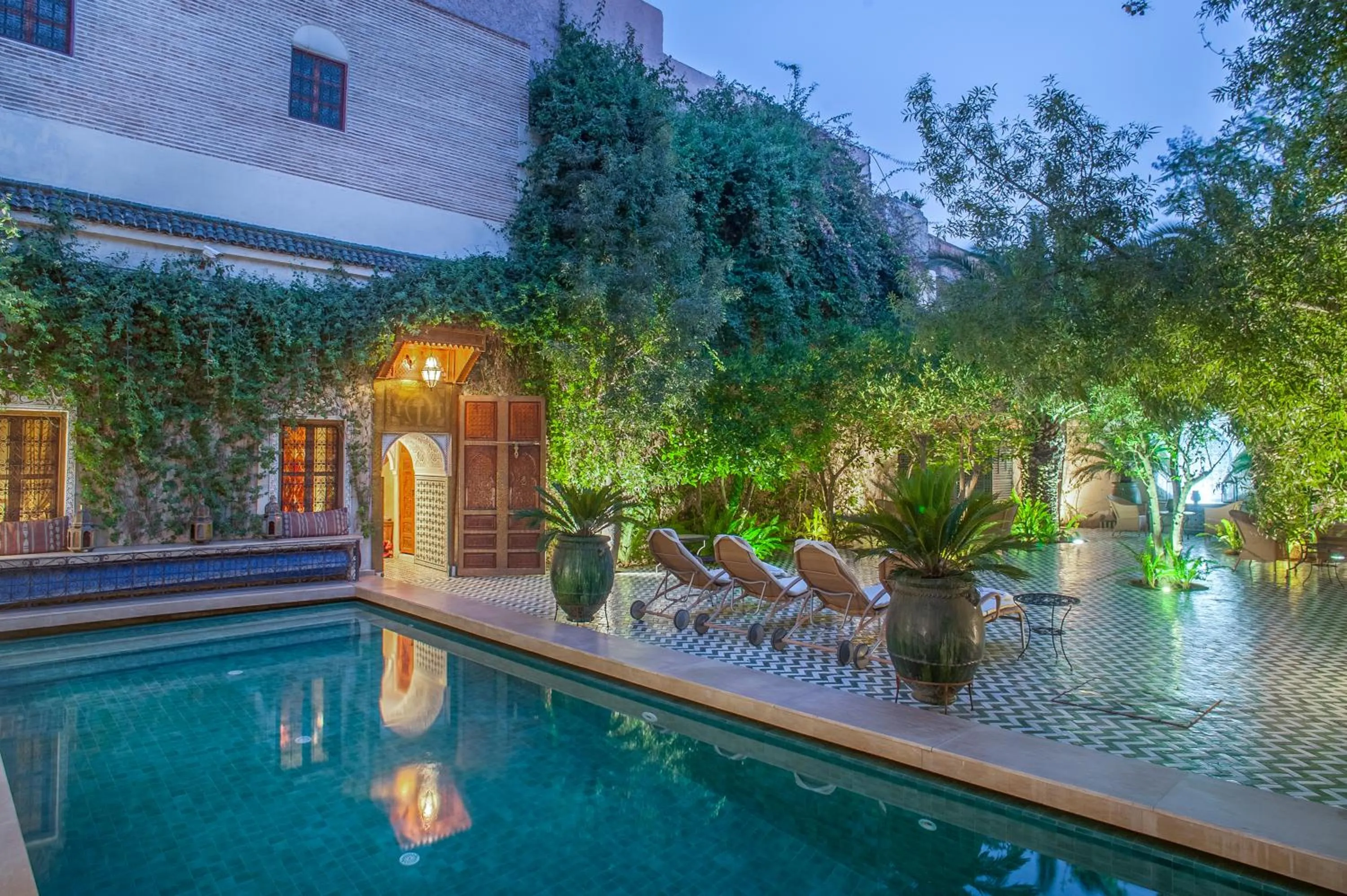Area and facilities in Riad & Spa Laurence Olivier