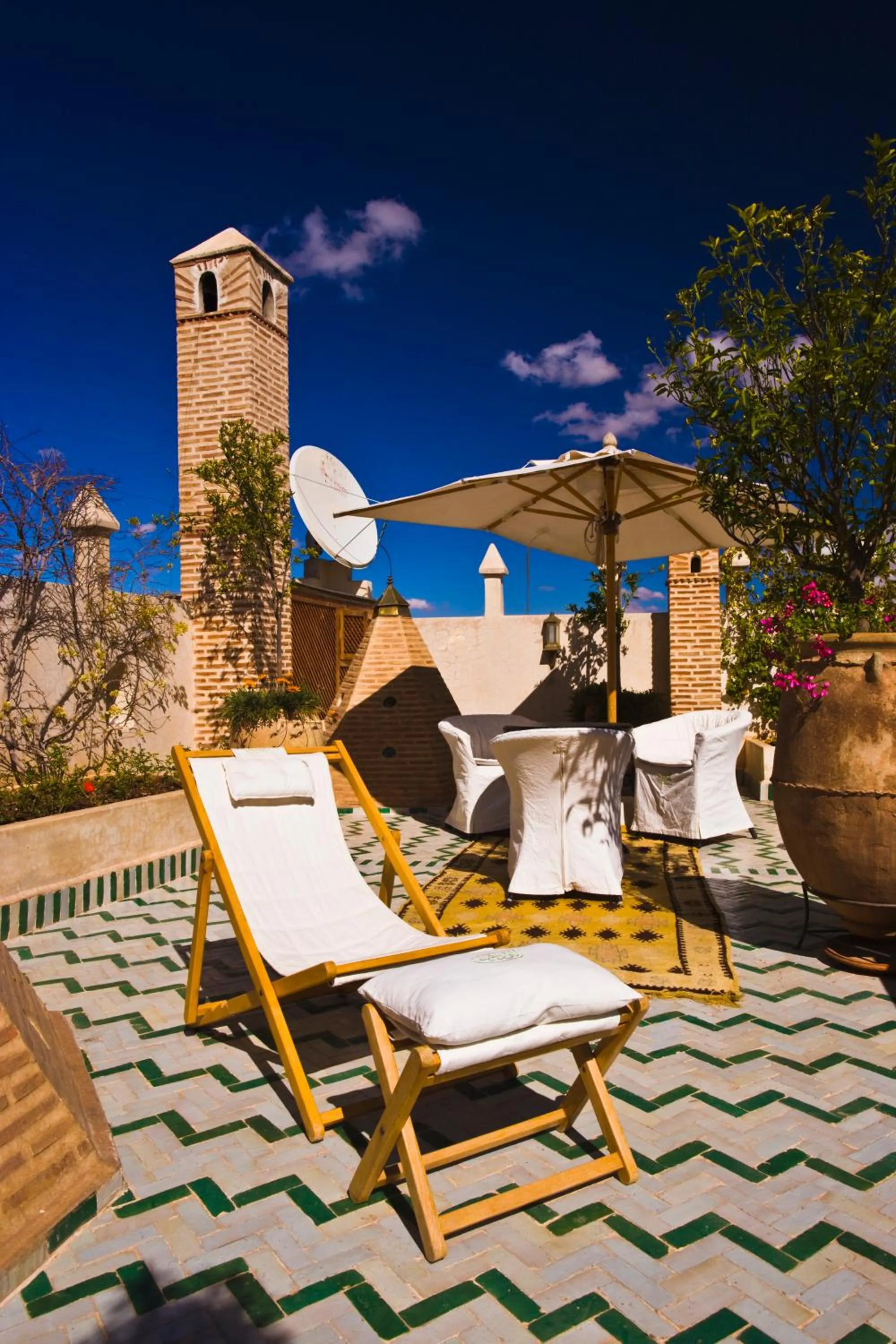 Balcony/Terrace in Riad & Spa Laurence Olivier