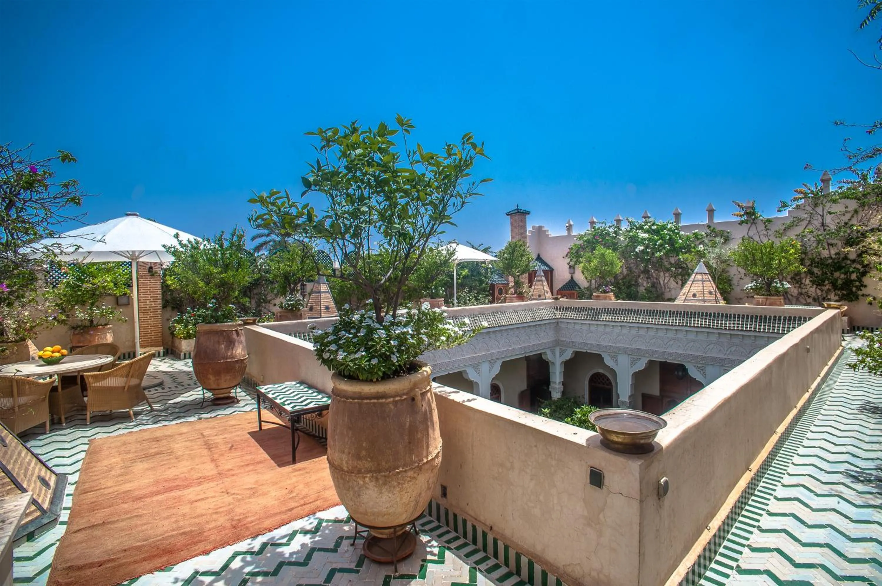 Balcony/Terrace in Riad & Spa Laurence Olivier