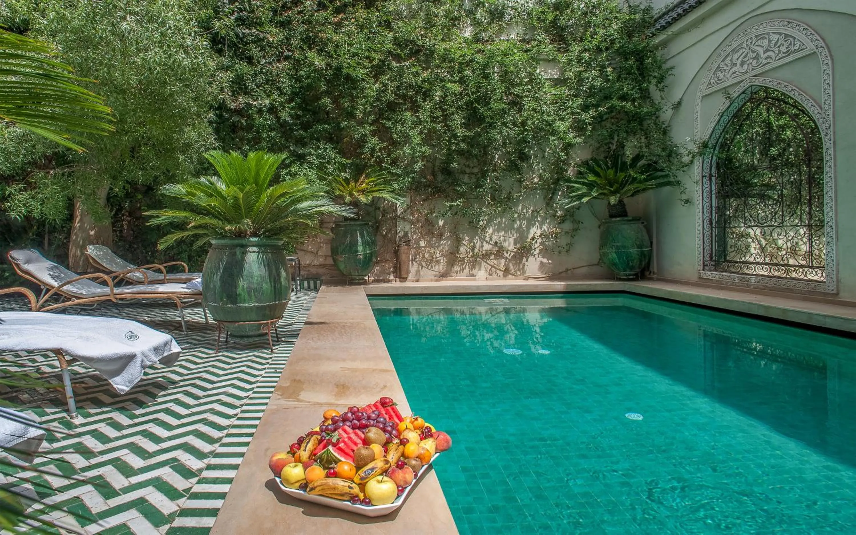 Garden in Riad & Spa Laurence Olivier