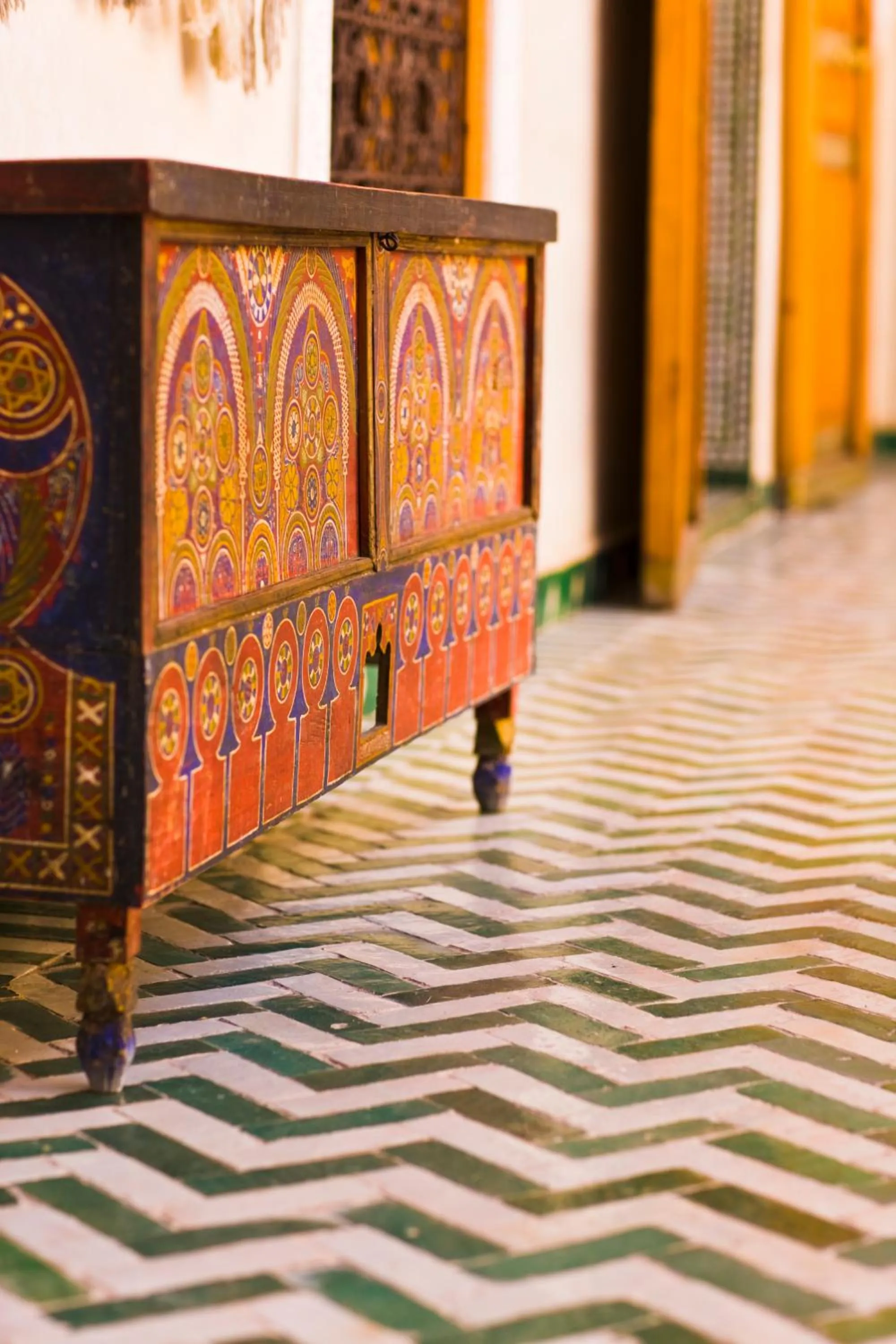 Decorative detail in Riad & Spa Laurence Olivier