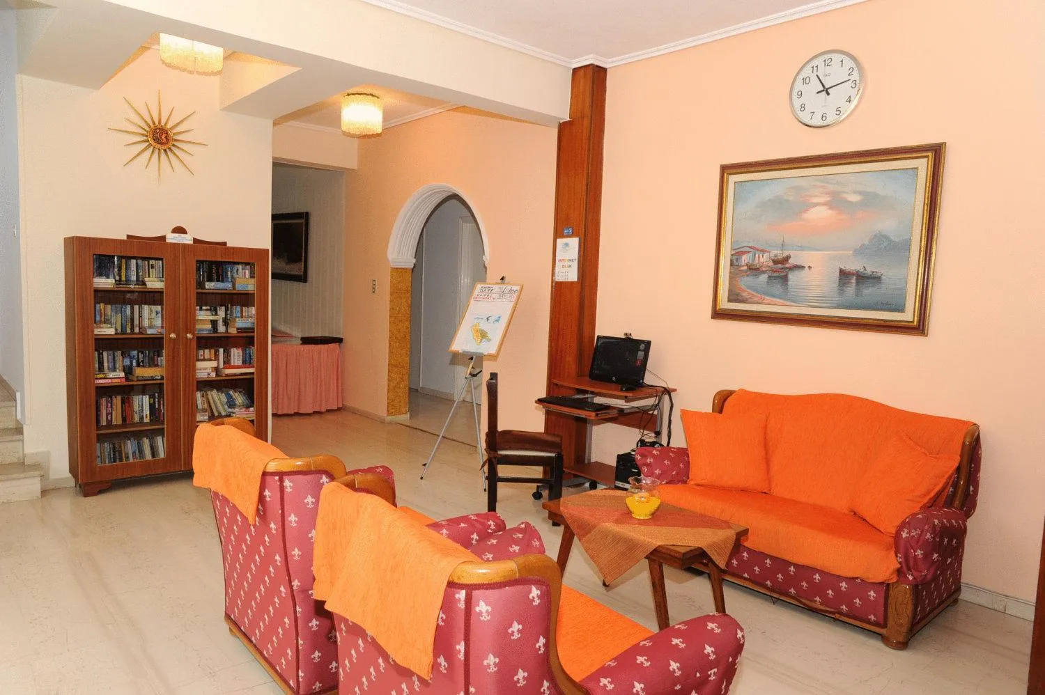 Seating area in Argassi Beach Hotel