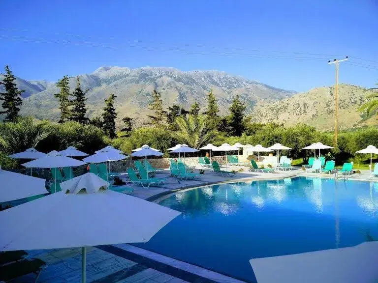 Pool view in Vardis Olive Garden Pool view in Vardis Olive Garden