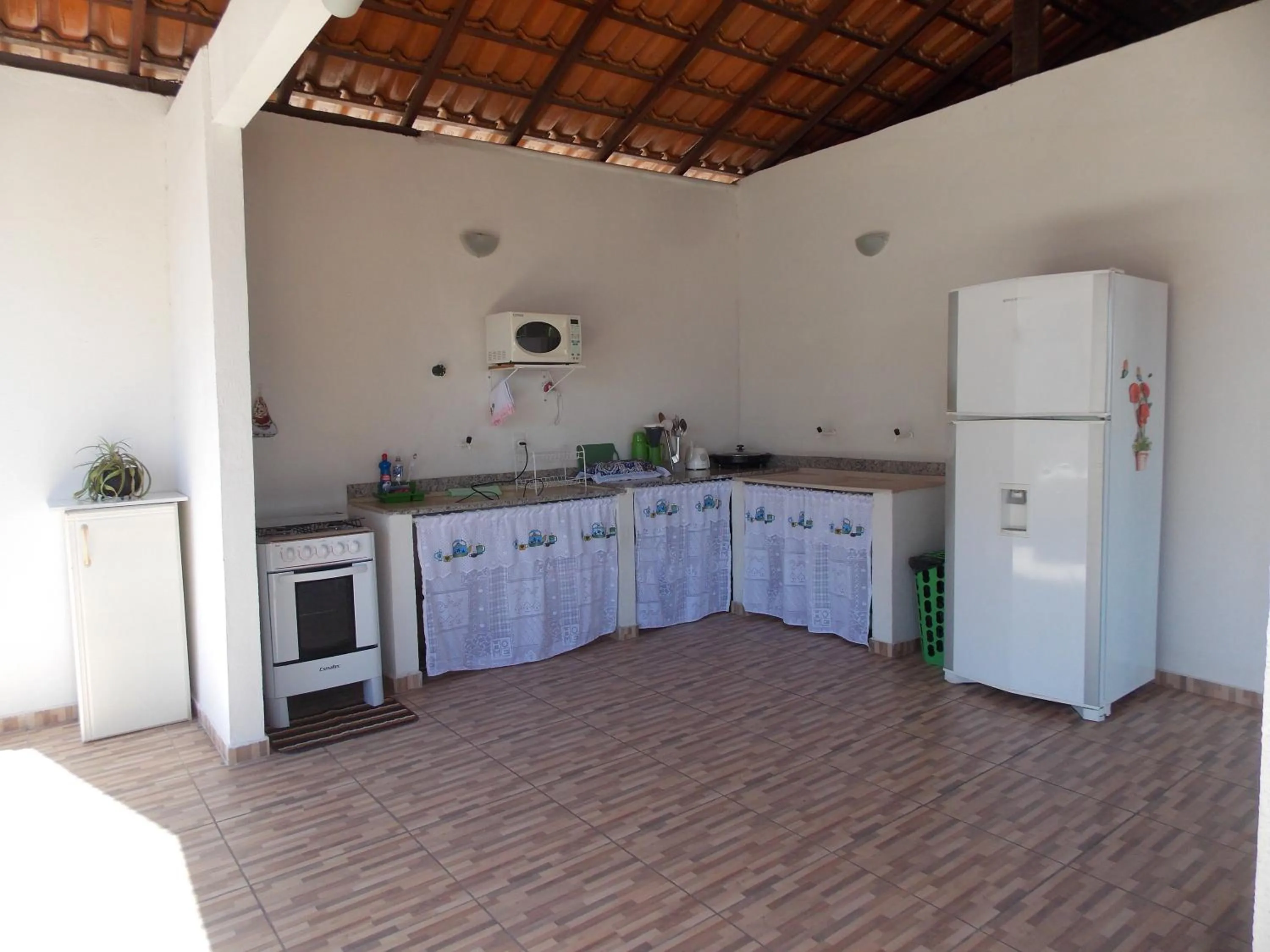 Kitchen or kitchenette in Casa temporada Cocal/Praia de Itaparica-Vila Velha