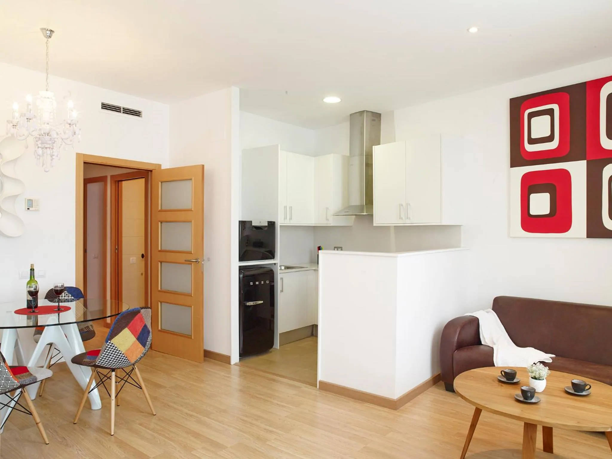 Kitchen or kitchenette in Apart-Suites Hostemplo