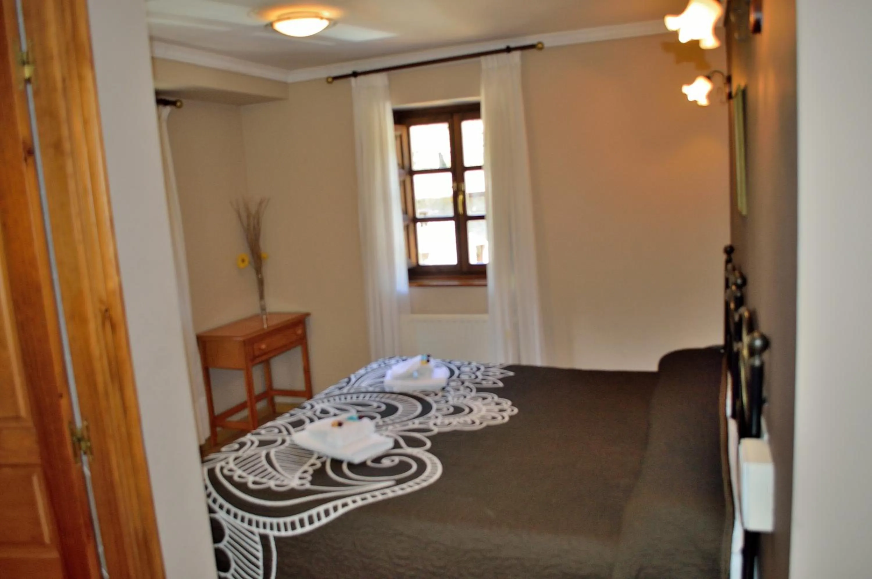 Bed in Hotel Puente Vidosa