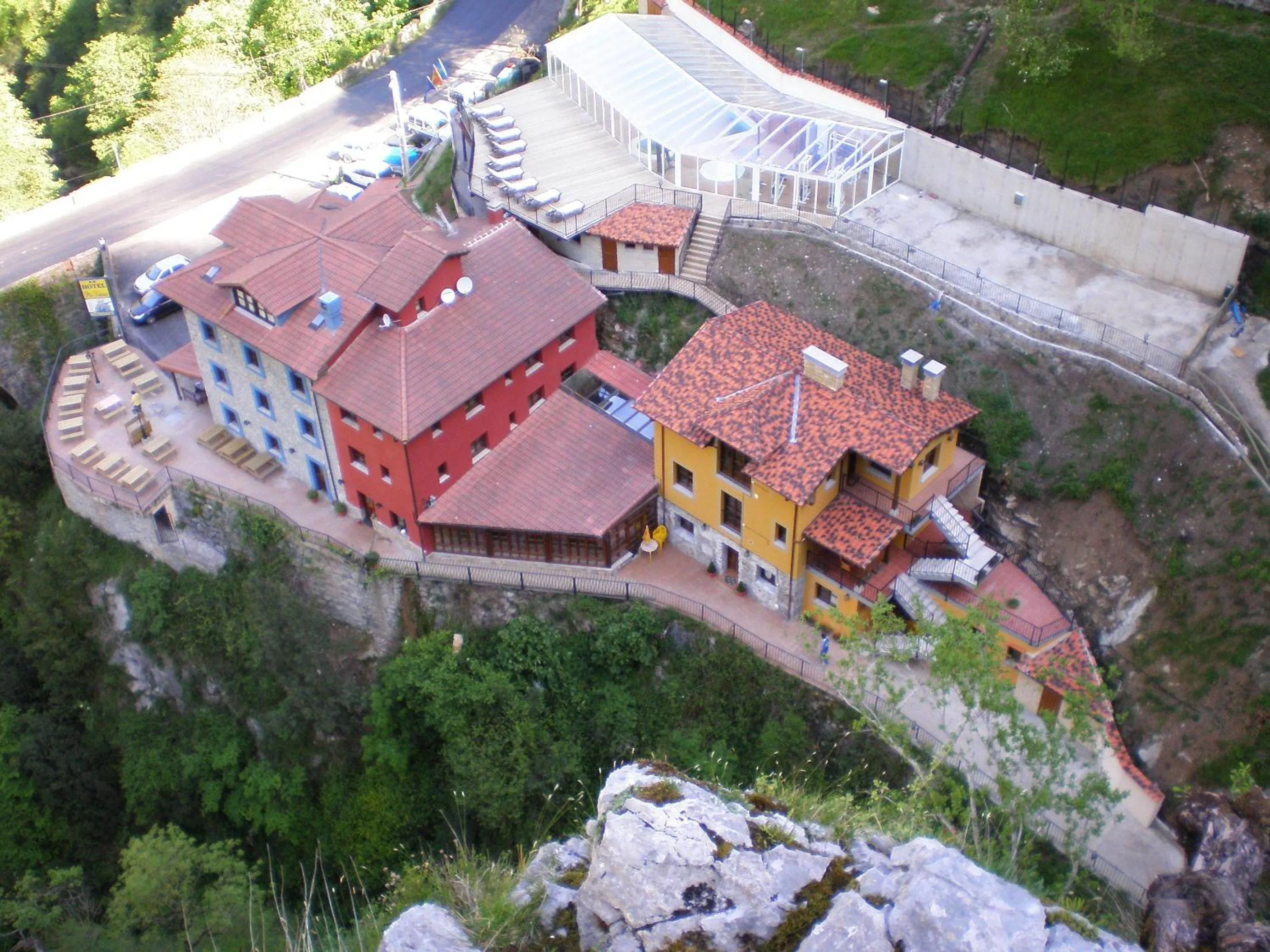 Bird's eye view in Hotel Puente Vidosa