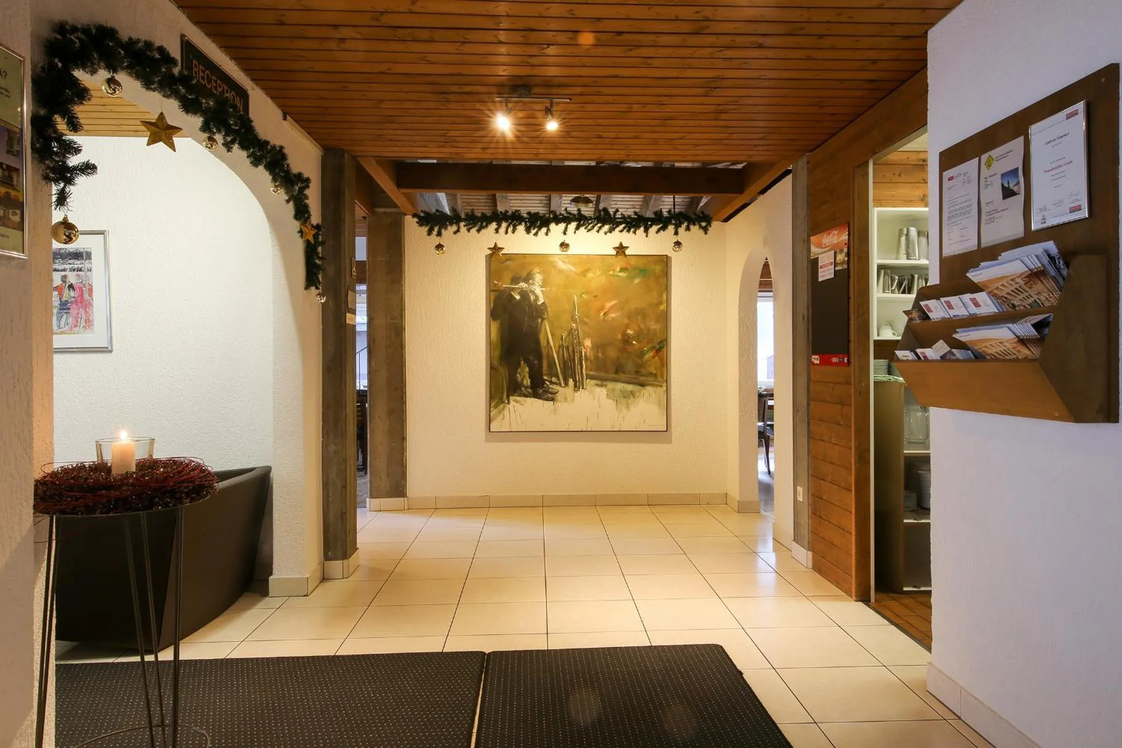 Lobby or reception in Hotel Grüsch