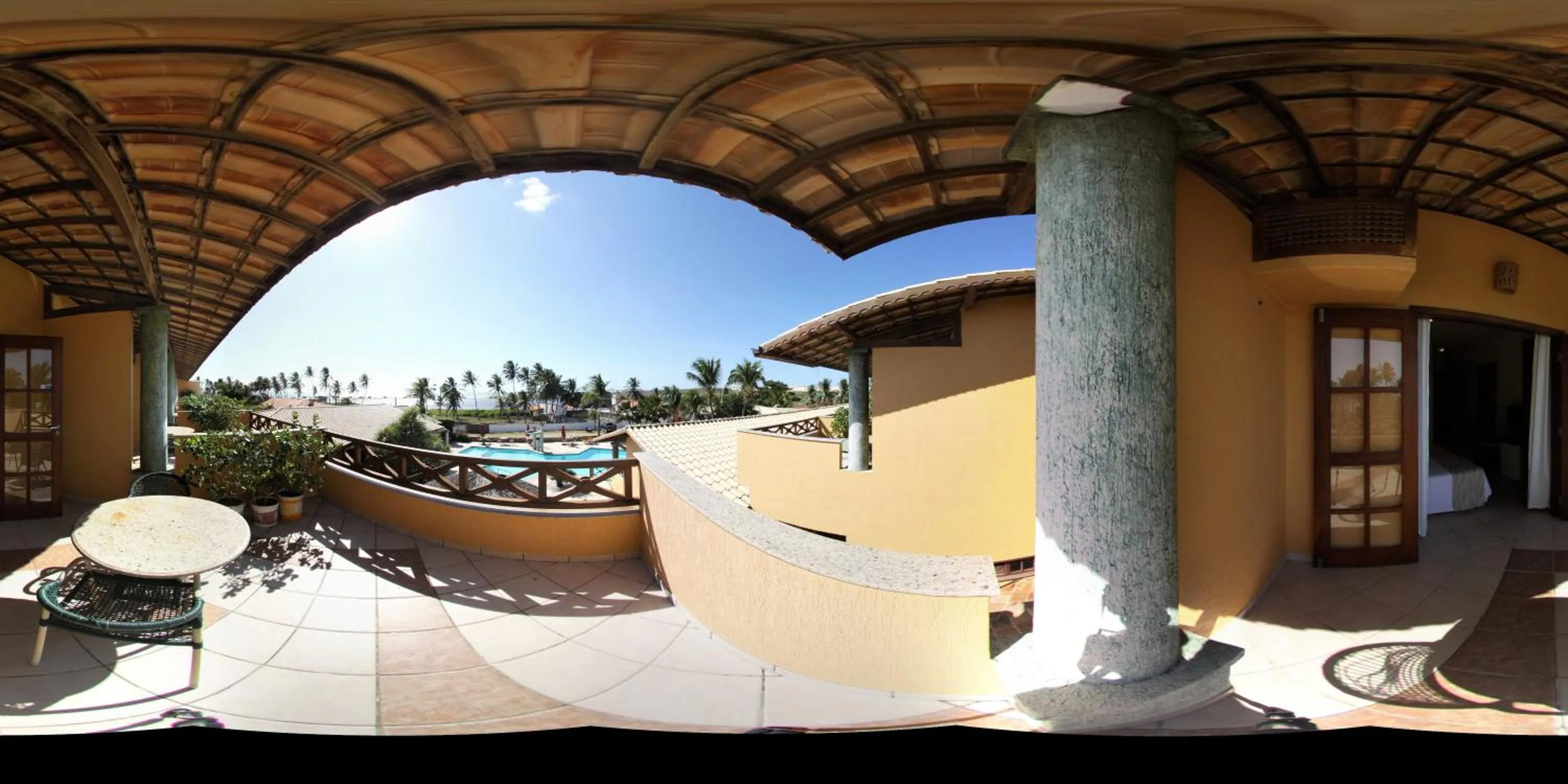 Pool view in Hotel Laguna Blu