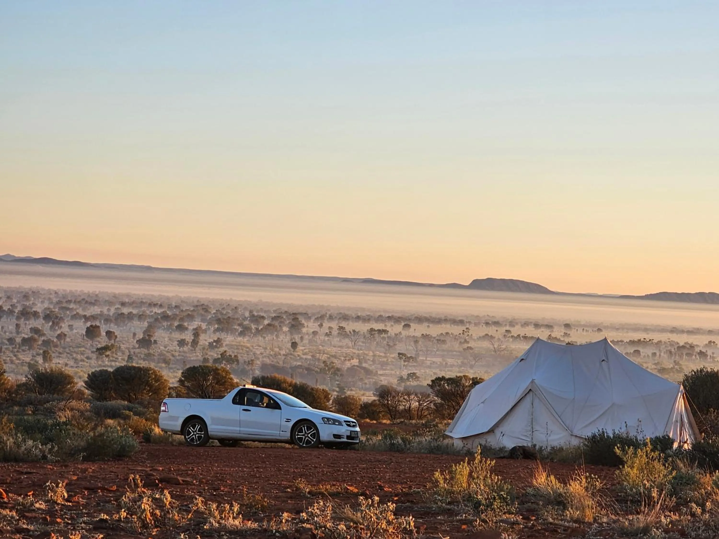 Natural landscape in Ooraminna Homestead
