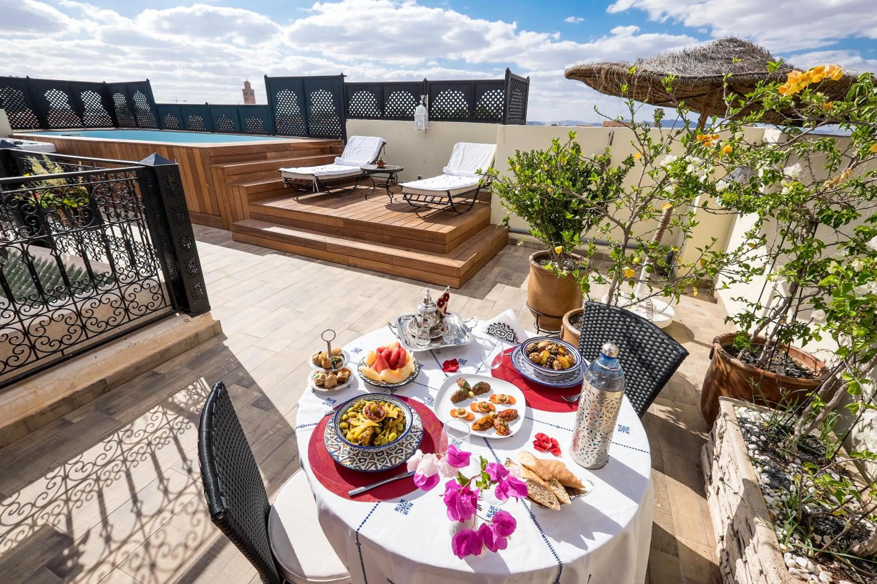 Patio in Riad Nesma Suites & Spa