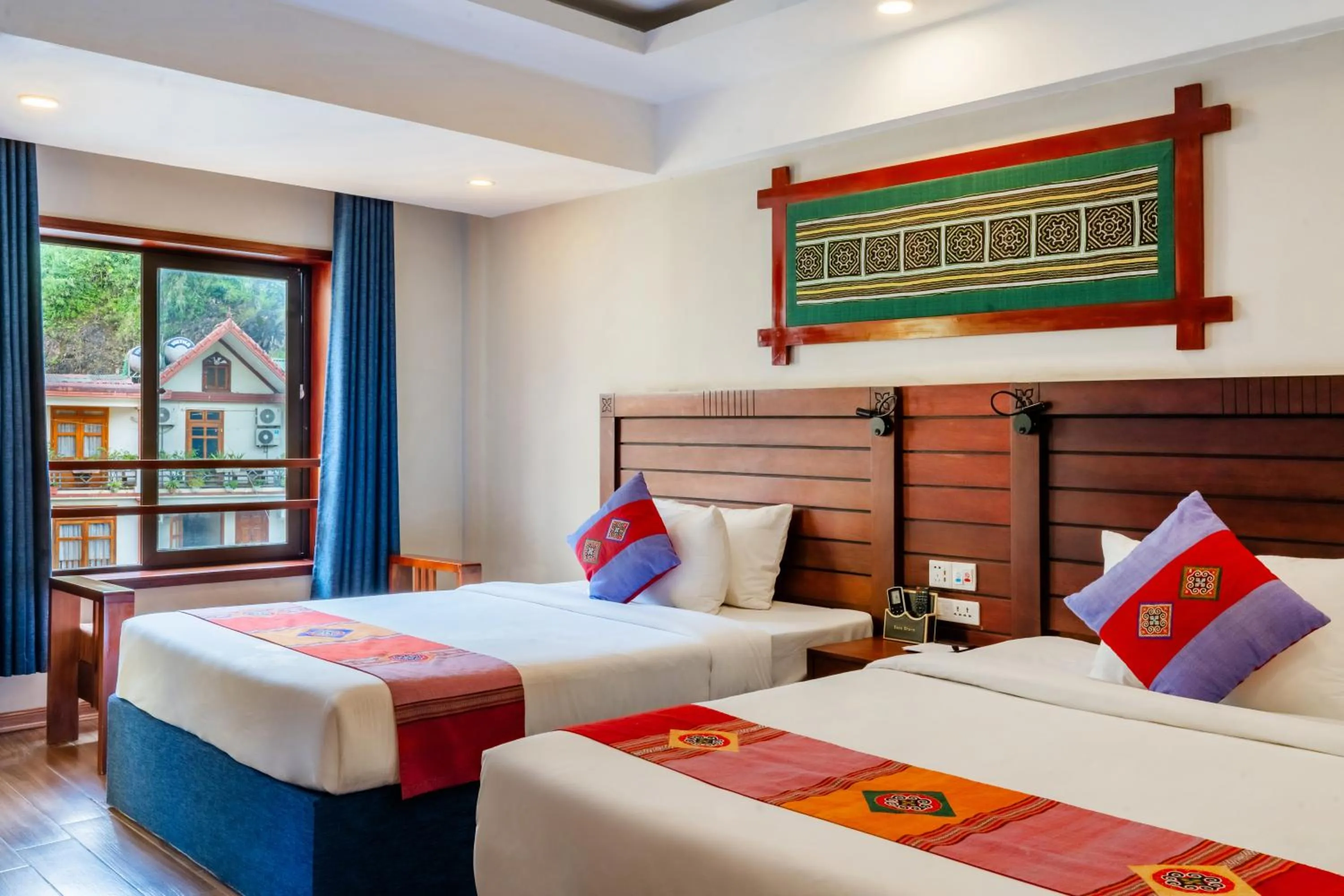 Bed in Sapa Charm Hotel