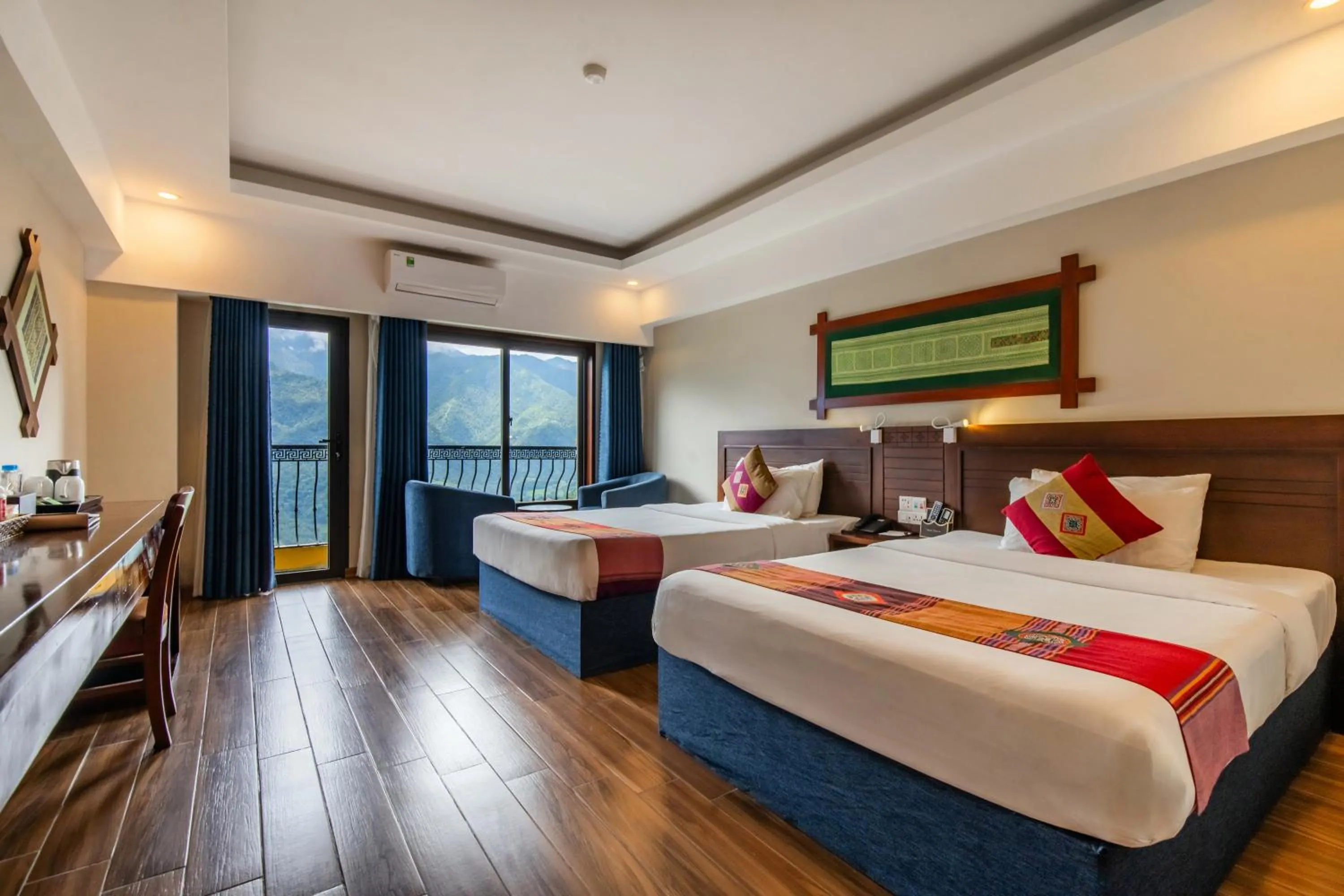 Bed in Sapa Charm Hotel