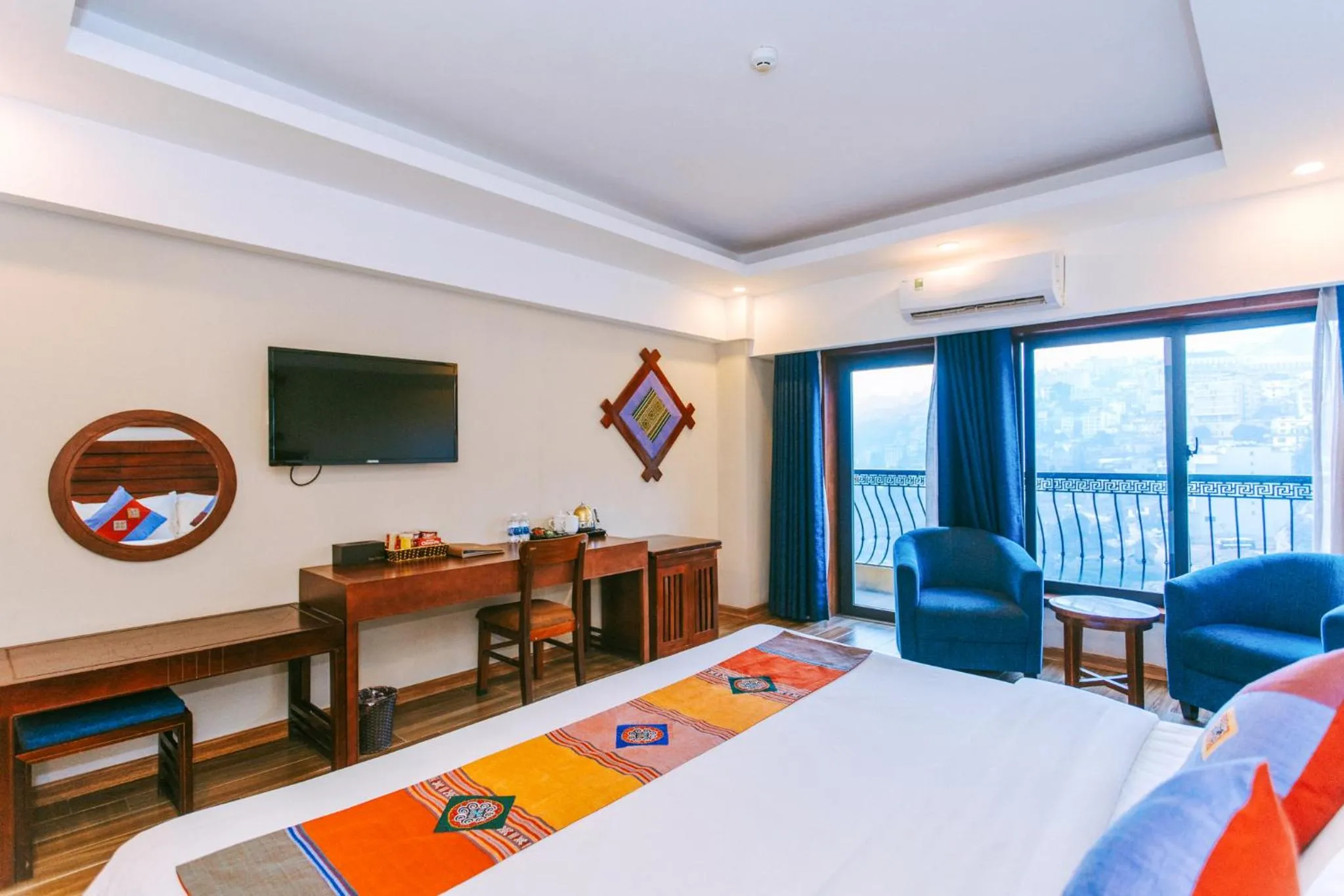 Bed in Sapa Charm Hotel