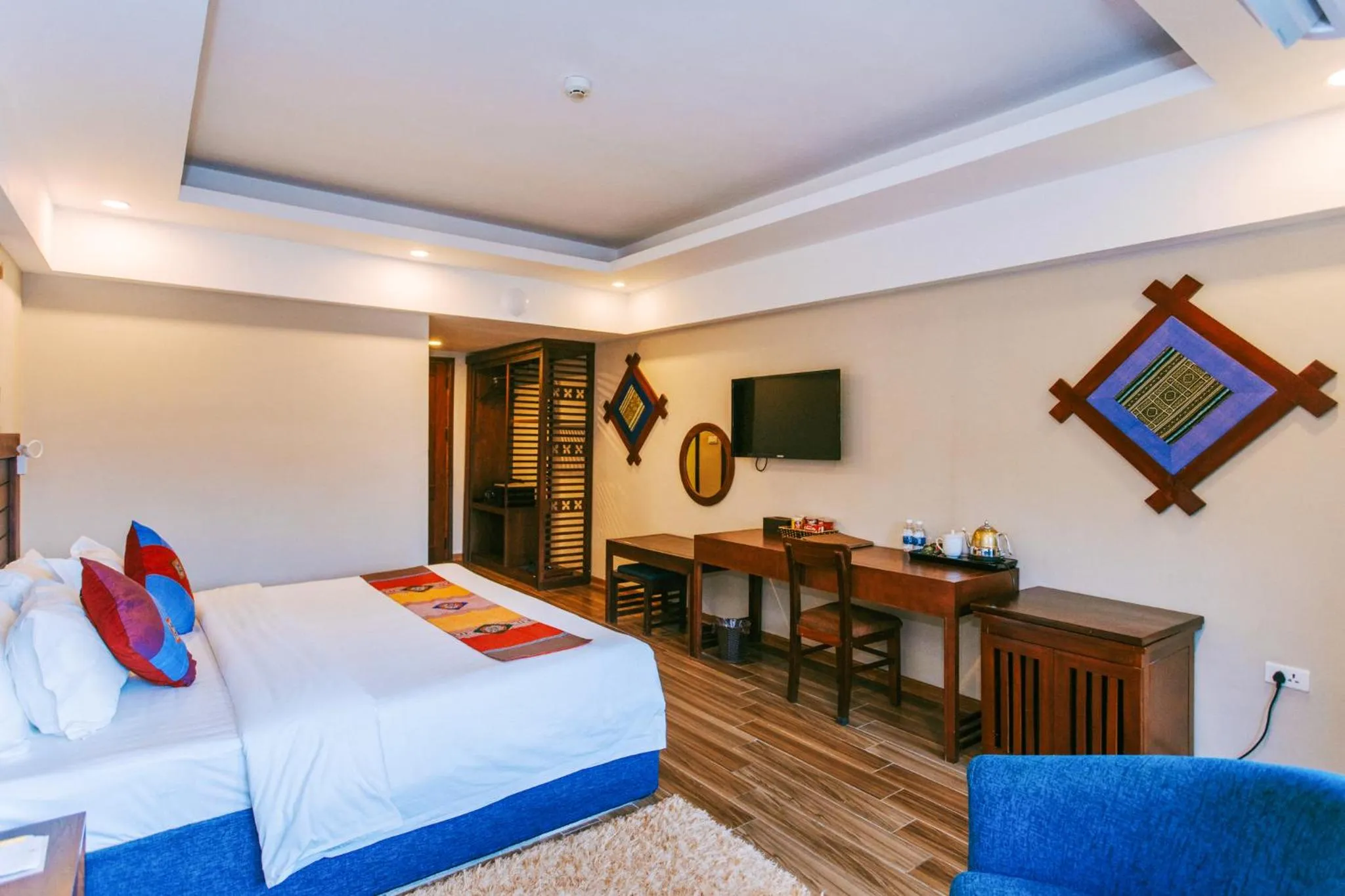 Bed in Sapa Charm Hotel