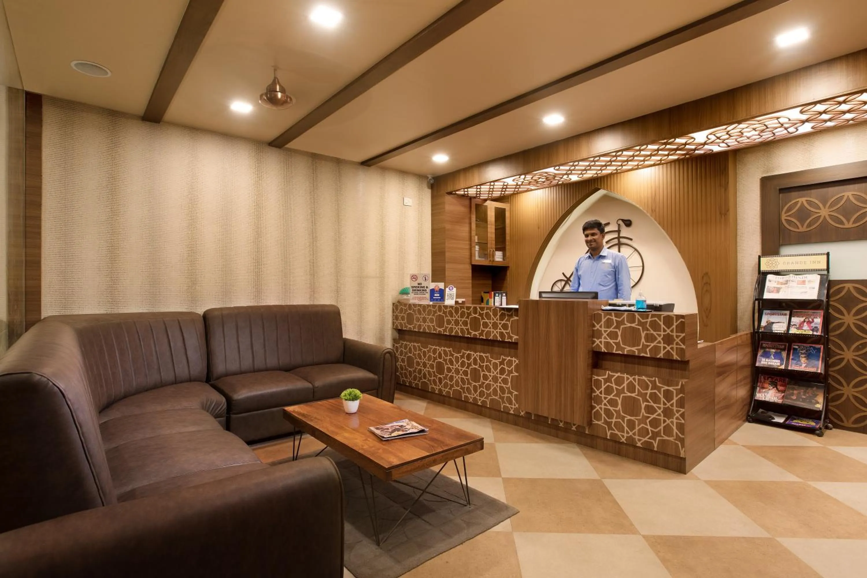 Lobby or reception in Grande Inn Trichy