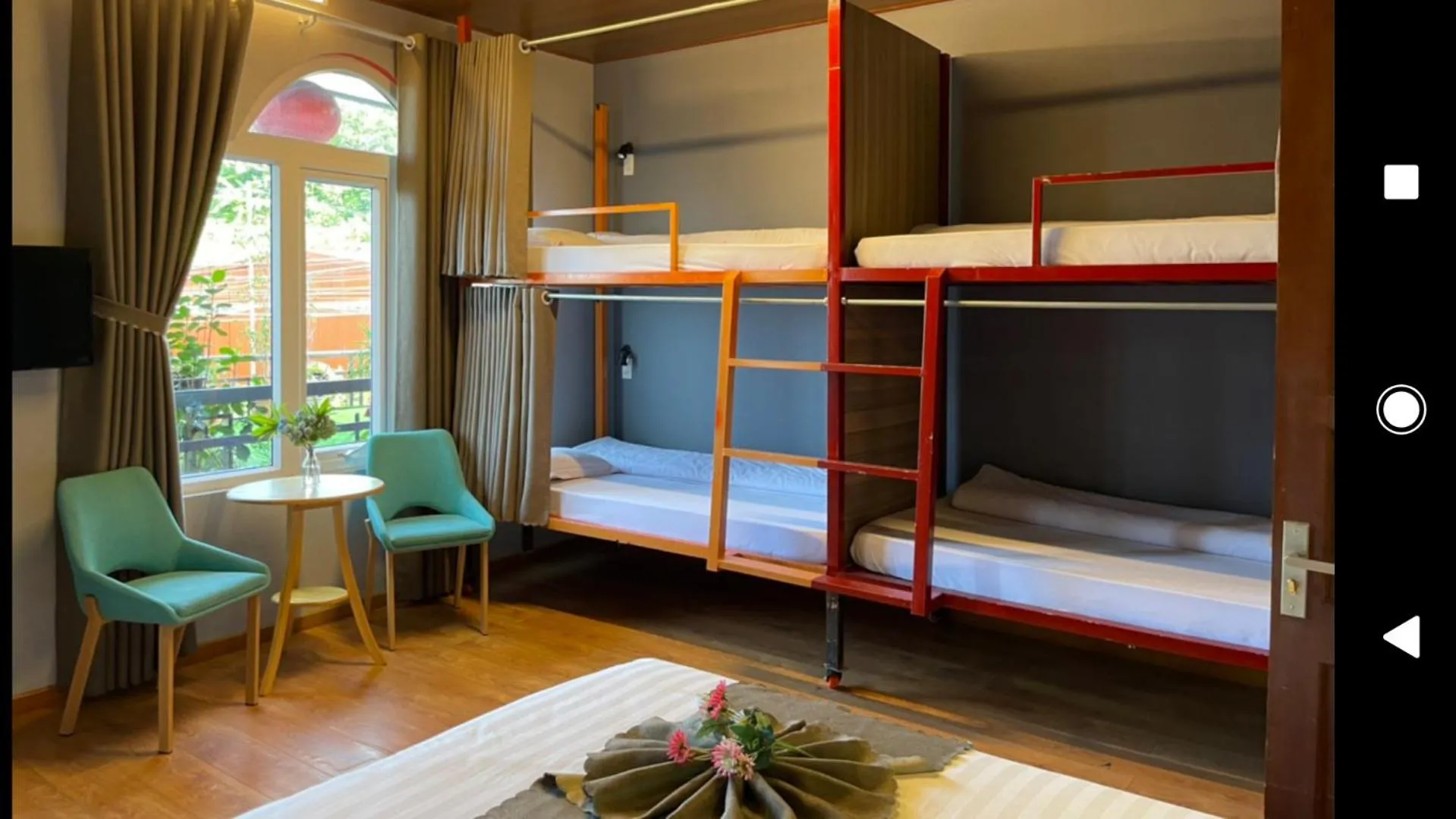 Bed in Redhouse Dalat Hotel
