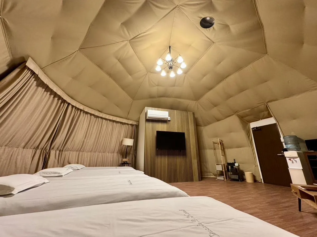 Bed in Ducale Garden Hotel Kujukuri