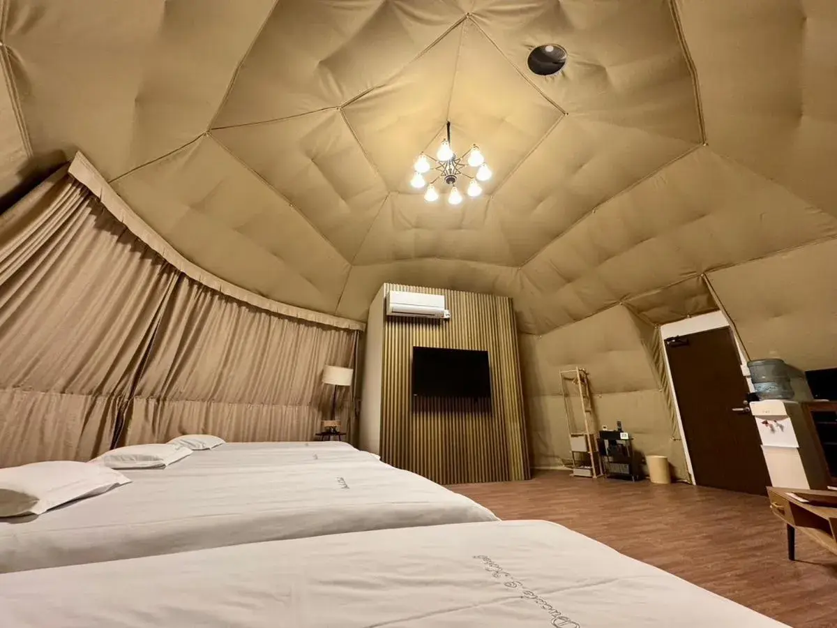 Bed in Ducale Garden Hotel Kujukuri Bed in Ducale Garden Hotel Kujukuri