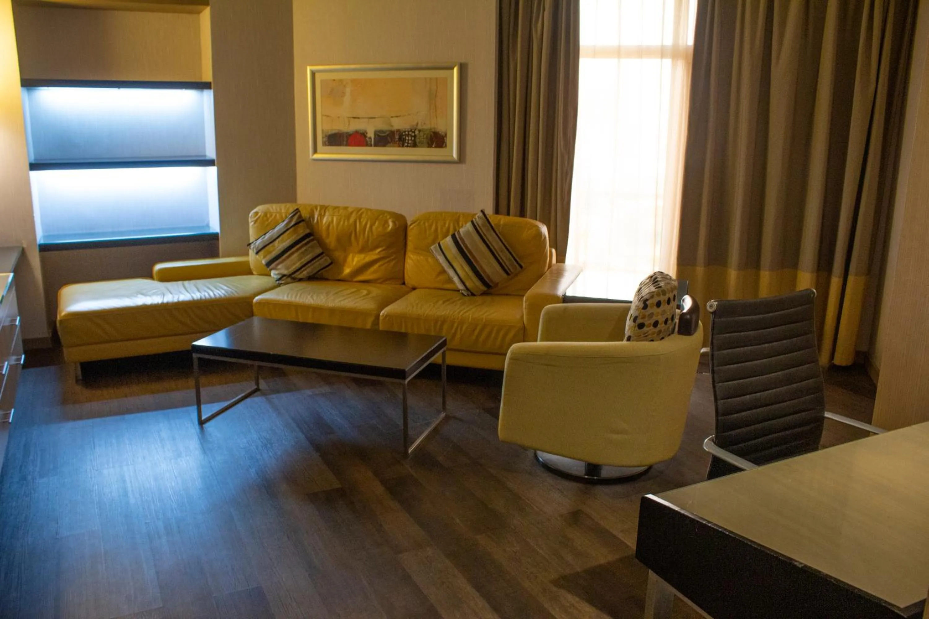 Living room in TIME Grand Plaza Hotel, Dubai Airport