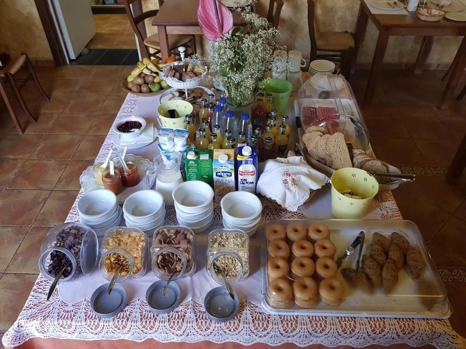 Buffet breakfast in Hotel Rural 4 Esquinas