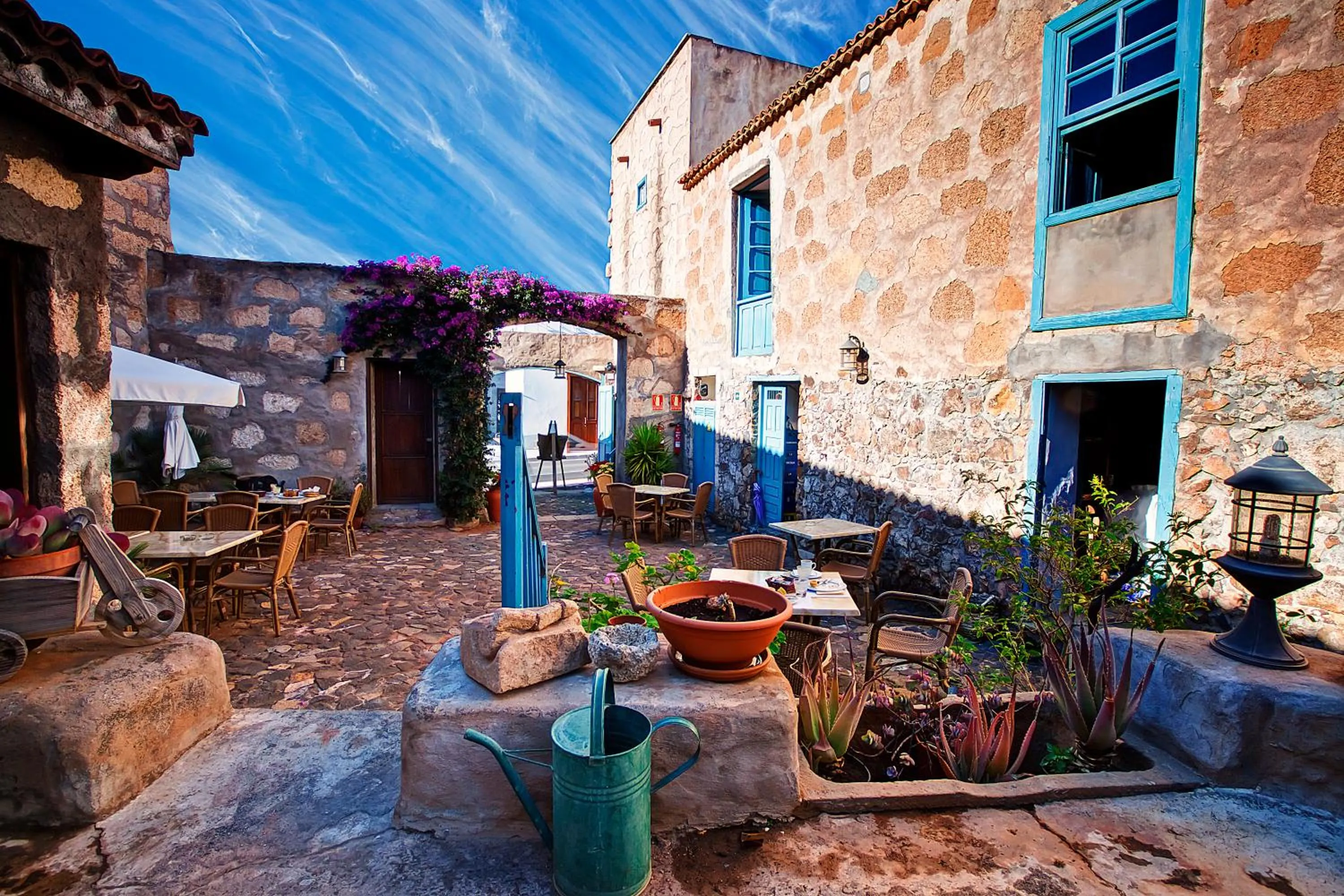 Patio in Hotel Rural 4 Esquinas