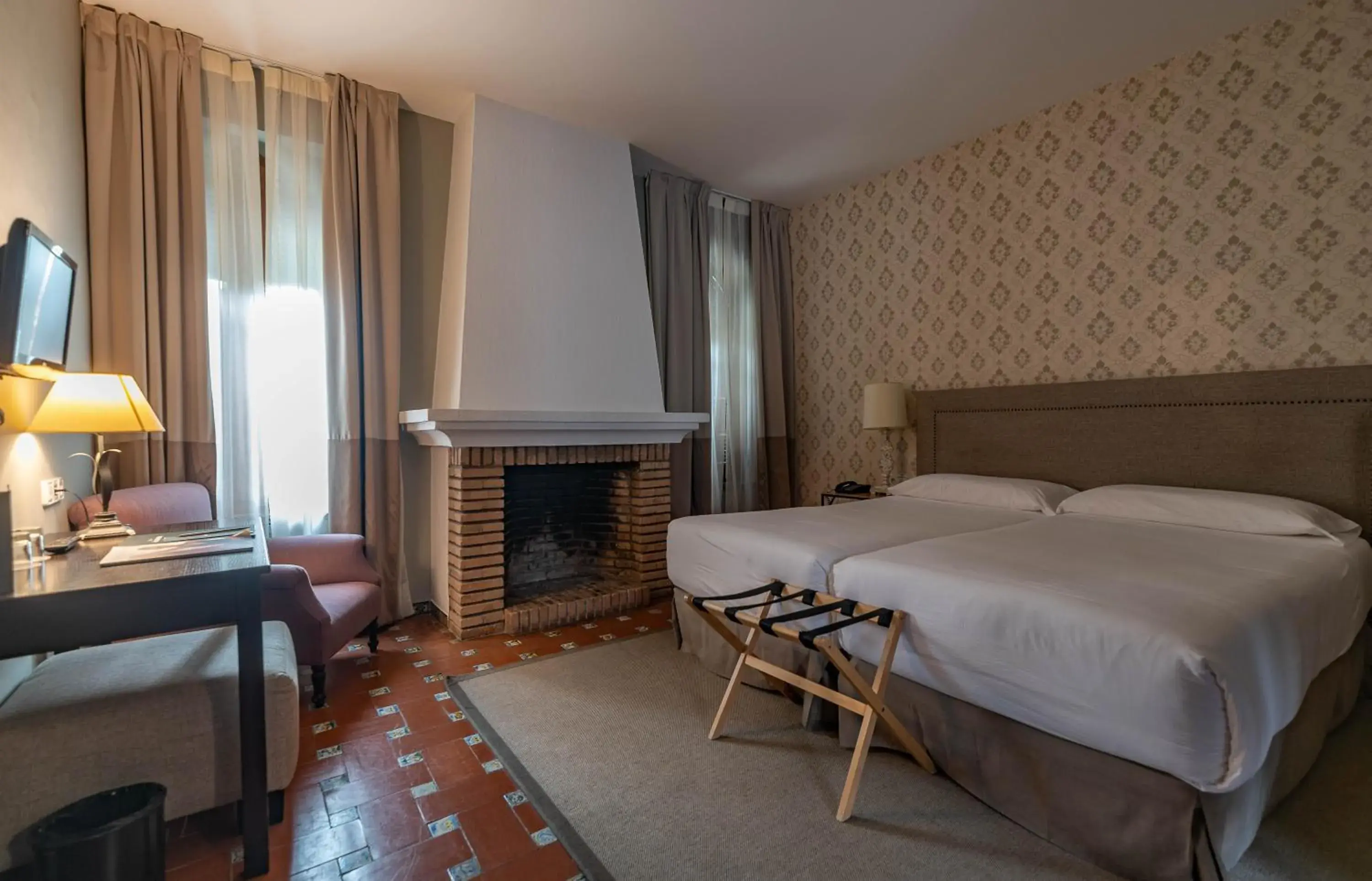 Bed in La Almoraima Hotel Bed in La Almoraima Hotel