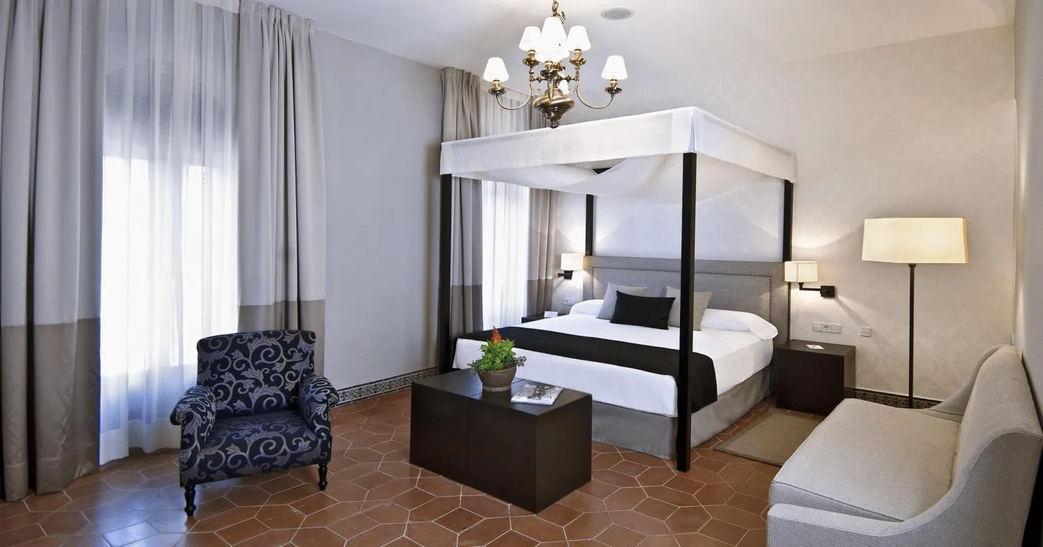 Photo of the whole room, Bed in La Almoraima Hotel