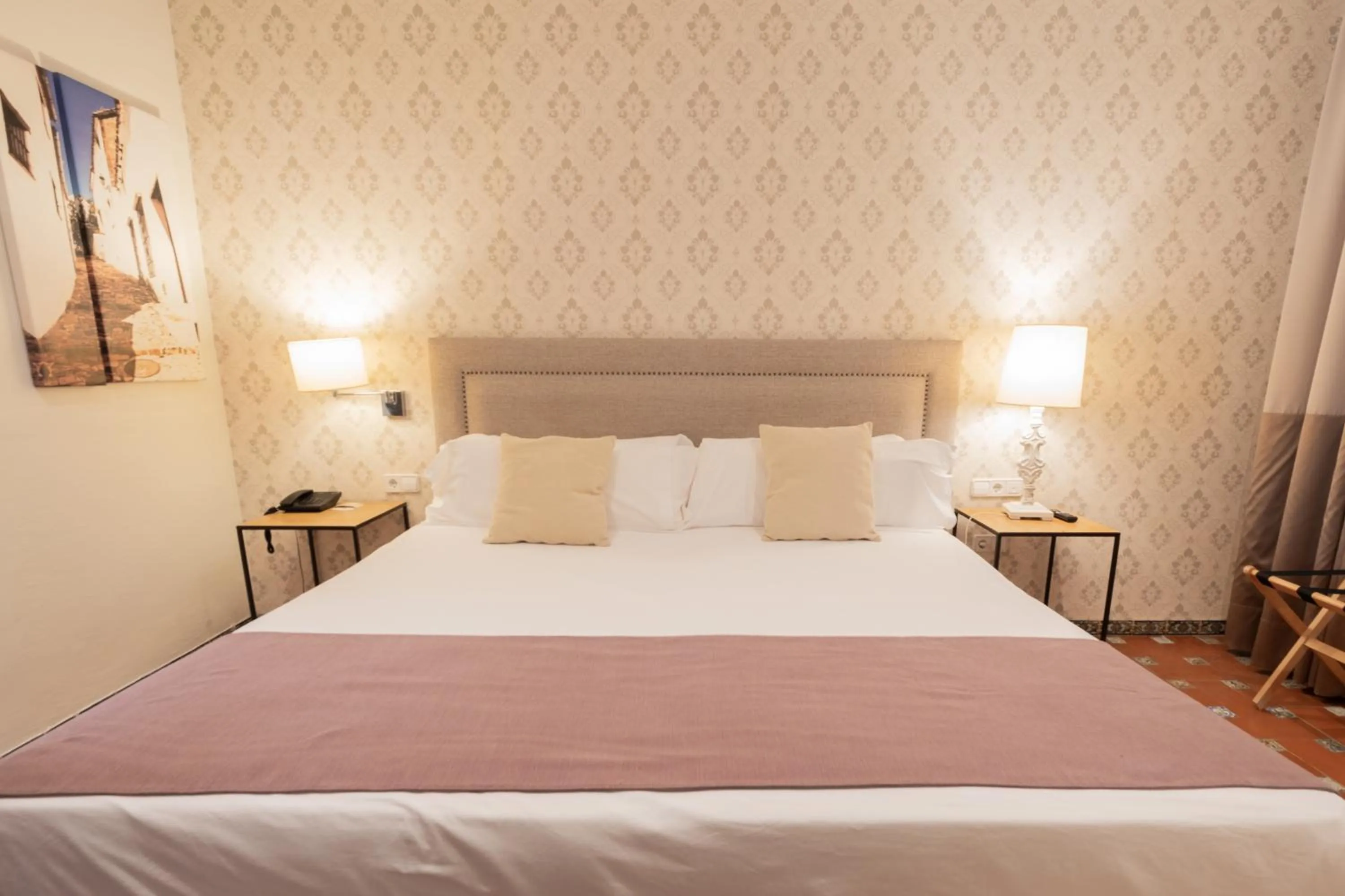 Bed in La Almoraima Hotel