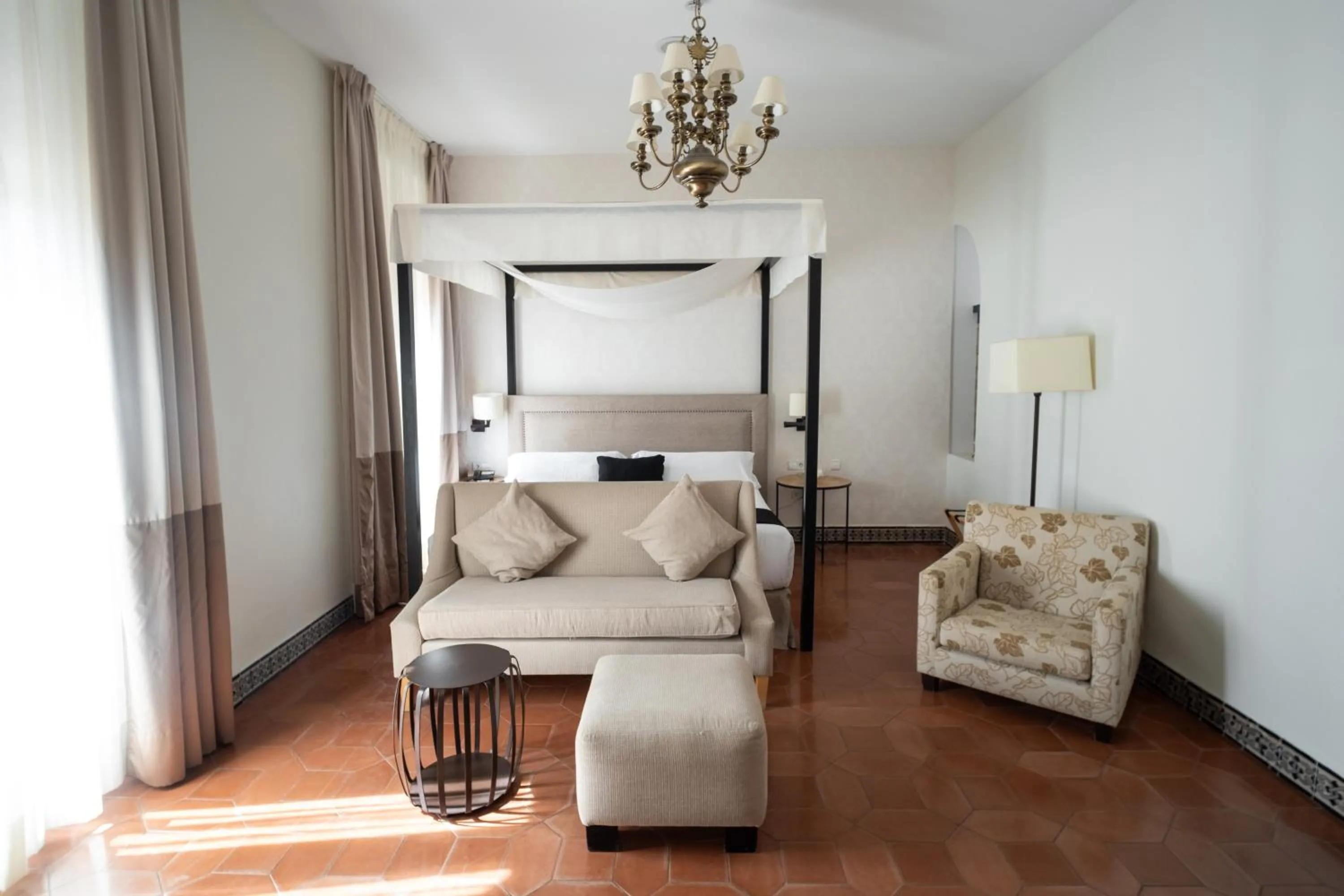 Bed in La Almoraima Hotel