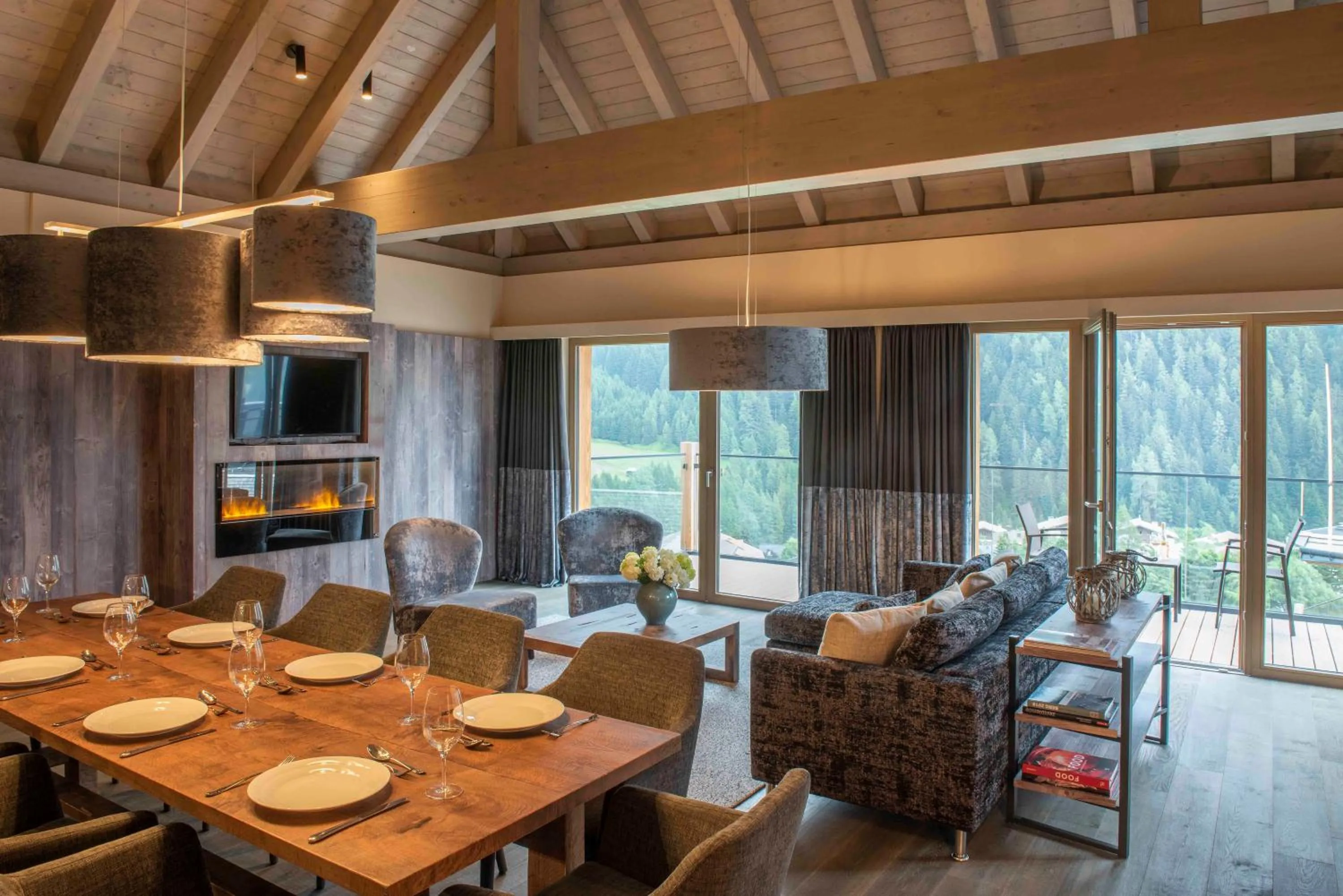 Living room in Mountain Spa Residences