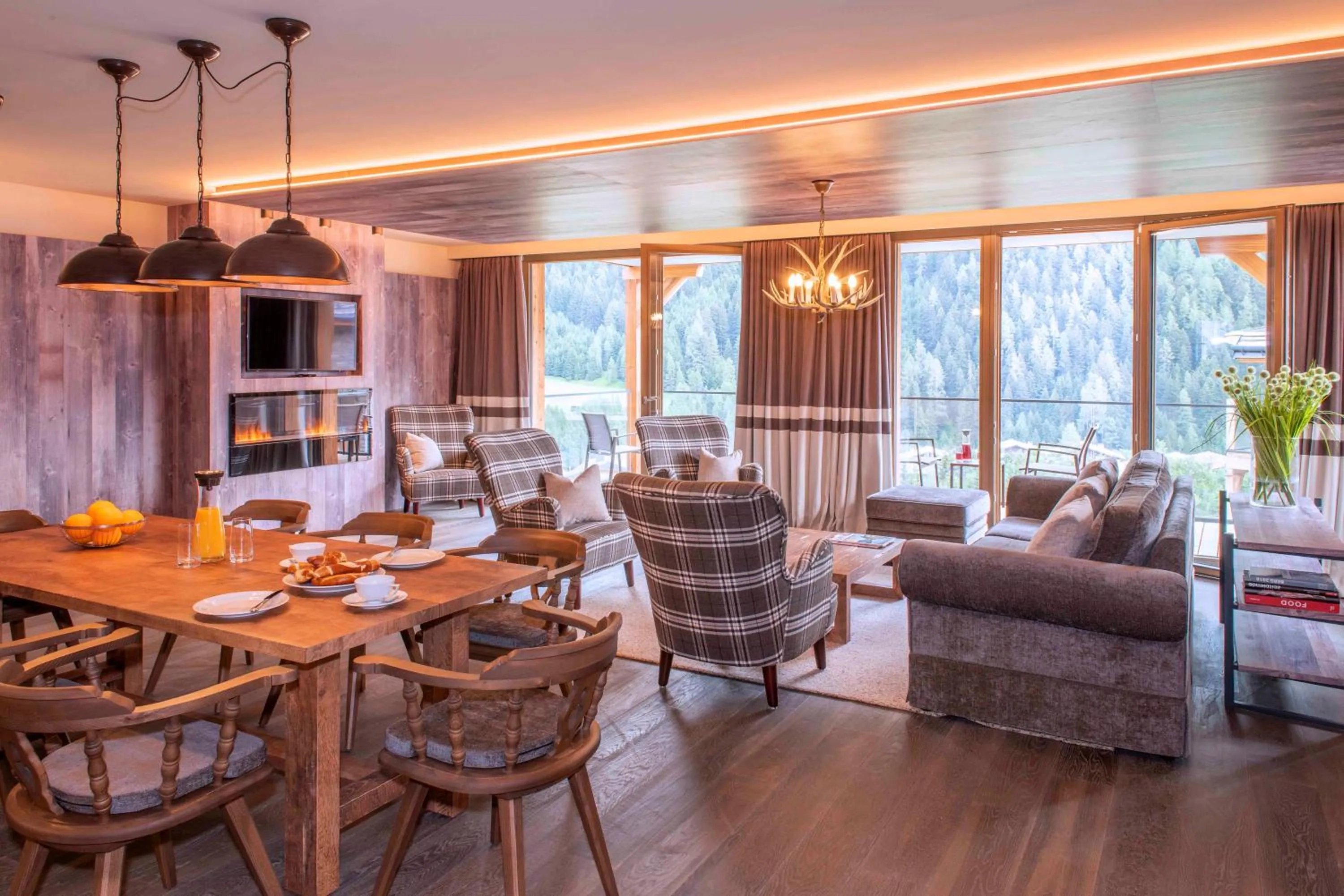 Living room in Mountain Spa Residences