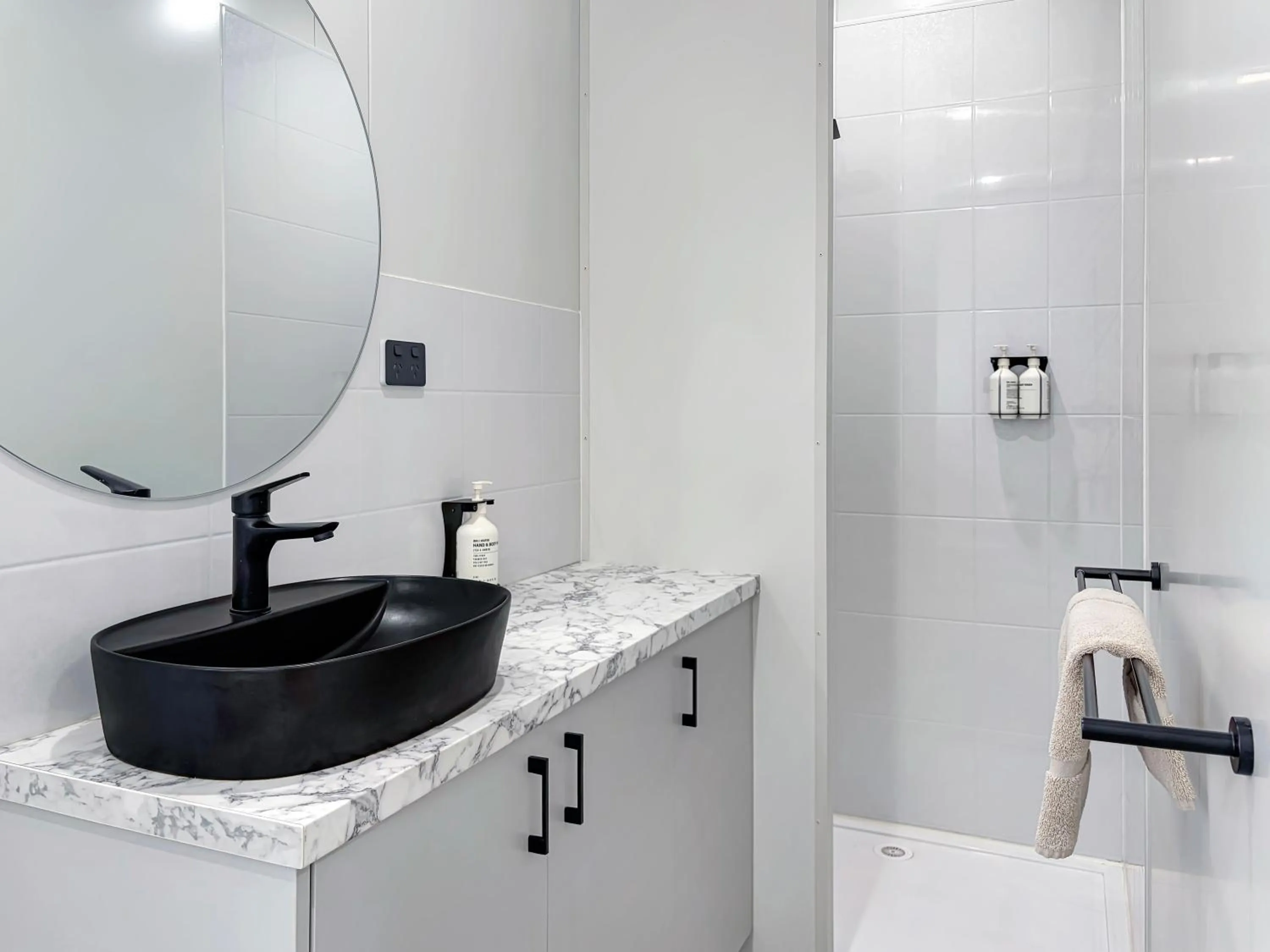 Shower in Sunset Beach Holiday Park