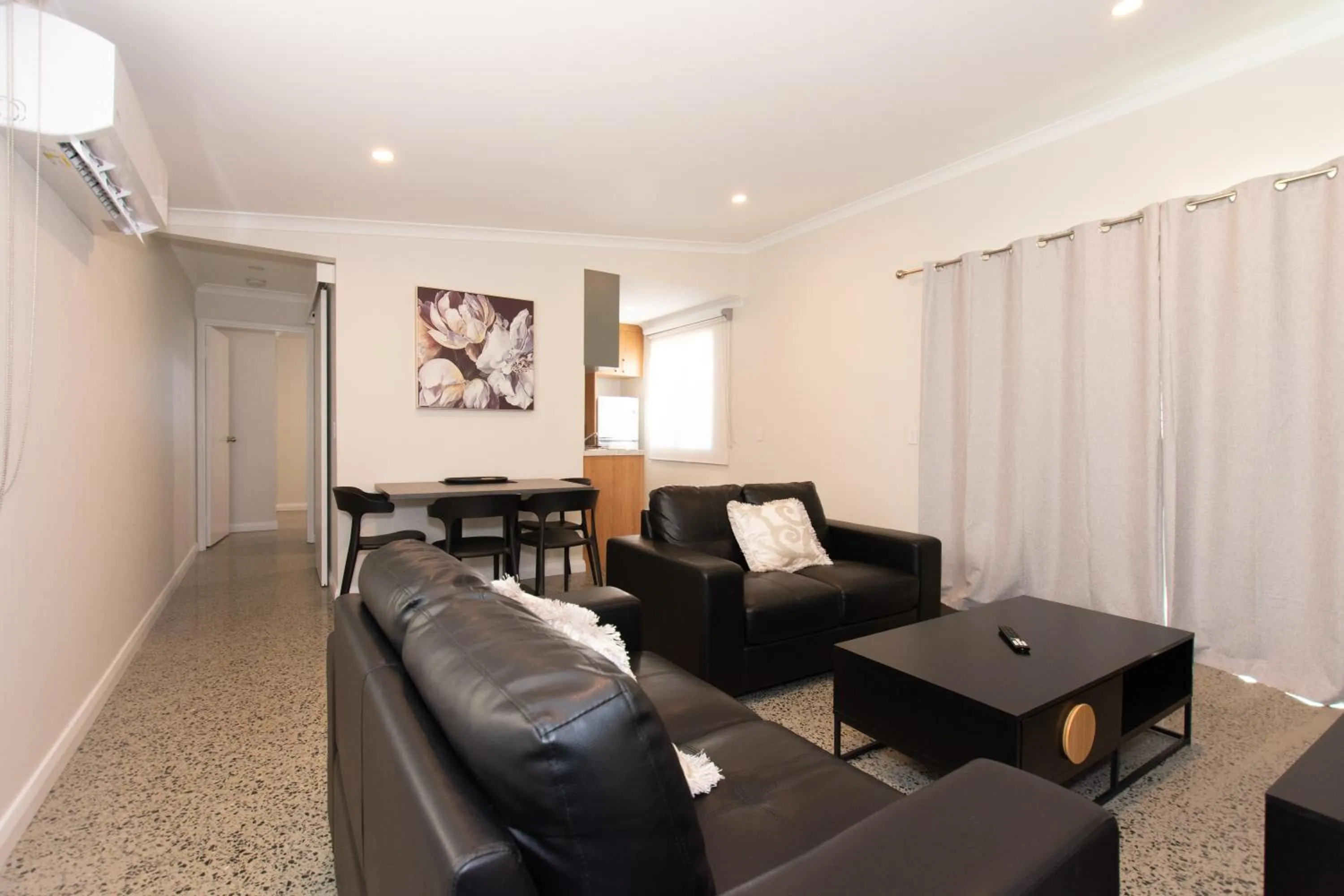 Living room in Sunset Beach Holiday Park