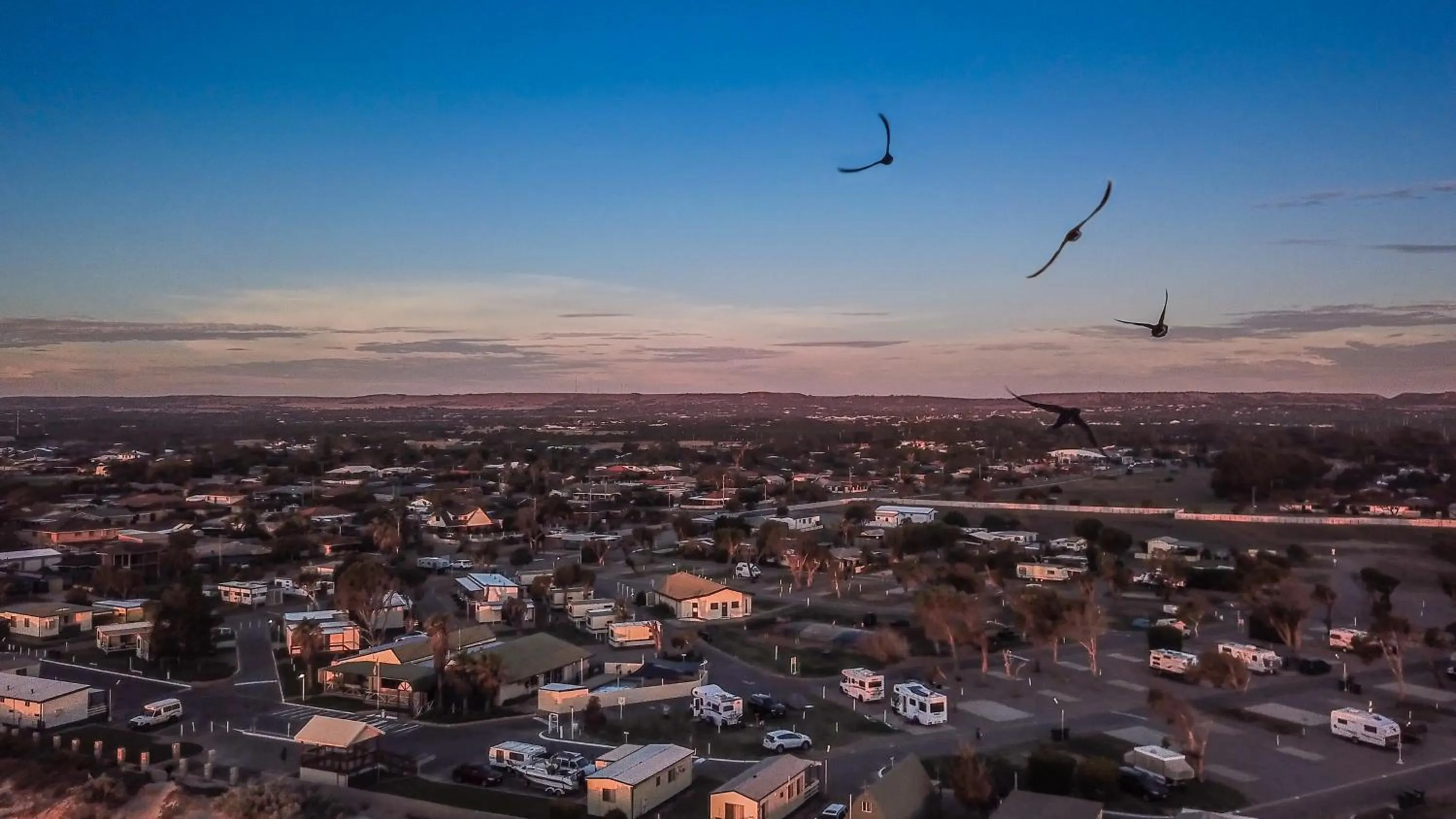 Bird's eye view in Sunset Beach Holiday Park
