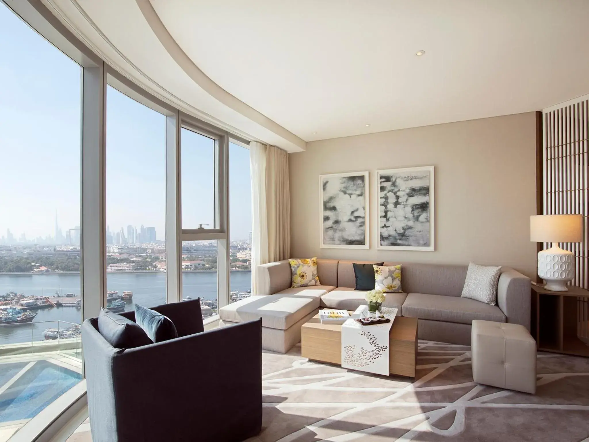 Living room in Al Bandar Rotana – Dubai Creek Living room in Al Bandar Rotana – Dubai Creek