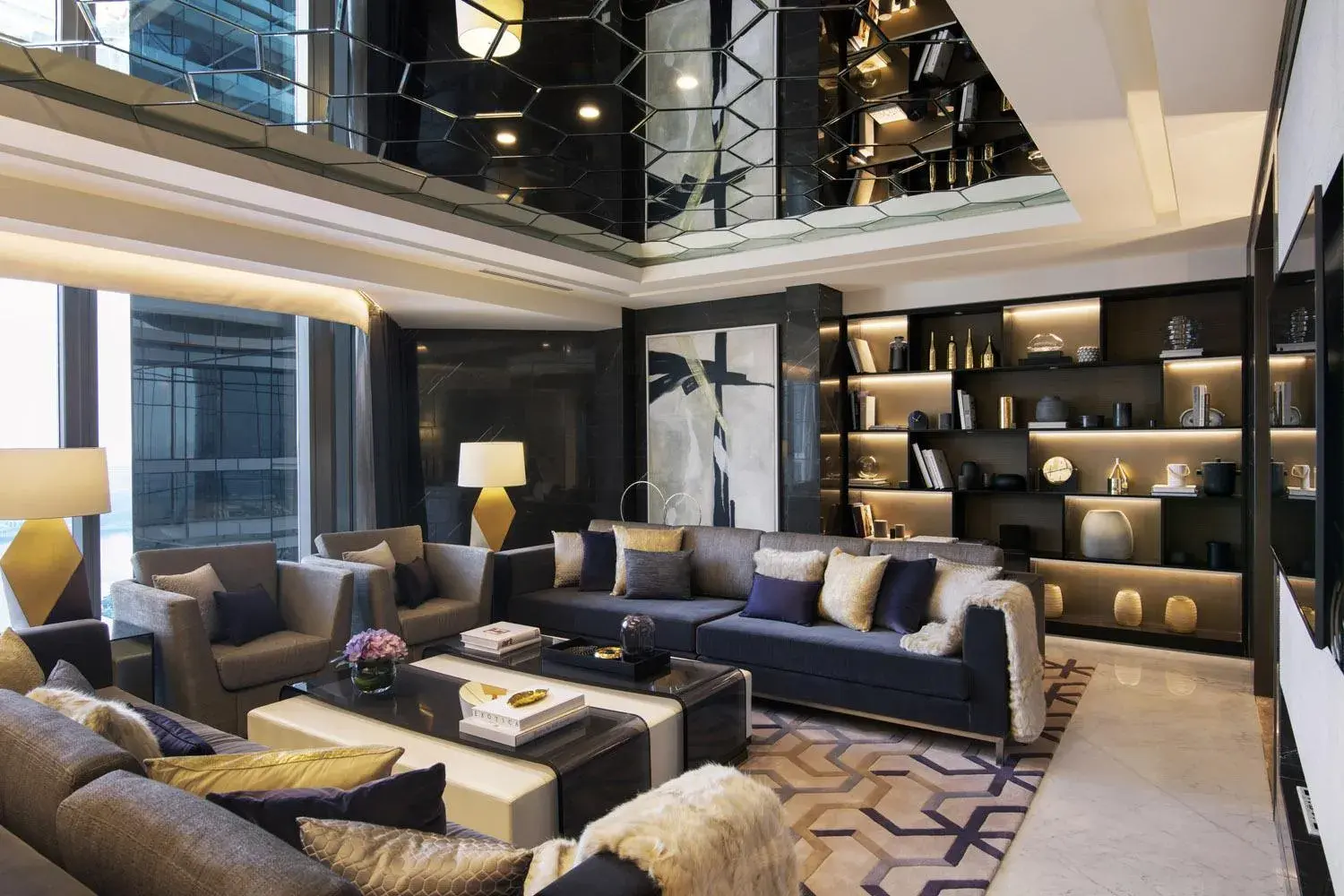 Living room in Al Bandar Rotana – Dubai Creek Living room in Al Bandar Rotana – Dubai Creek