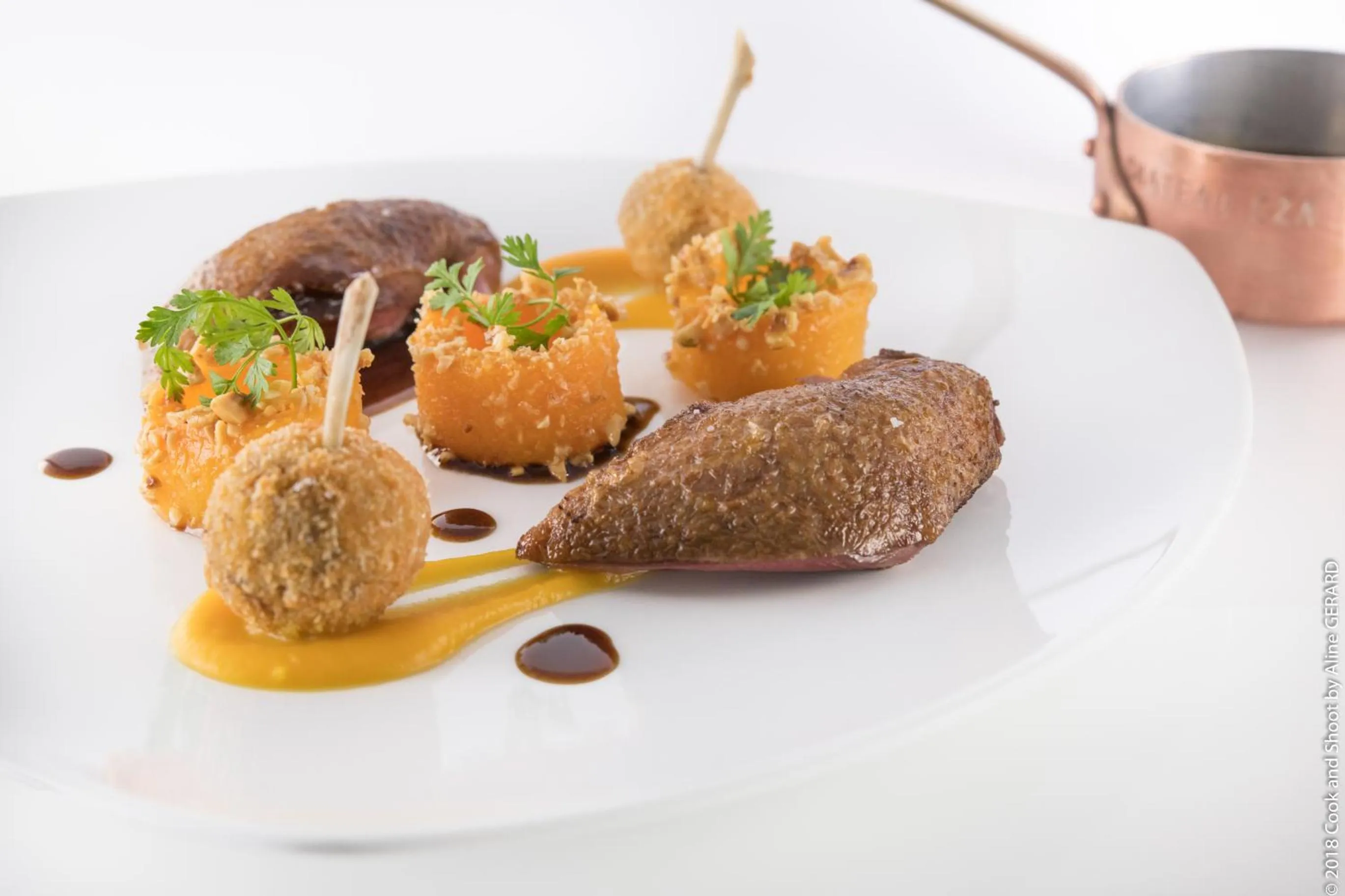 Food close-up in Chateau Eza