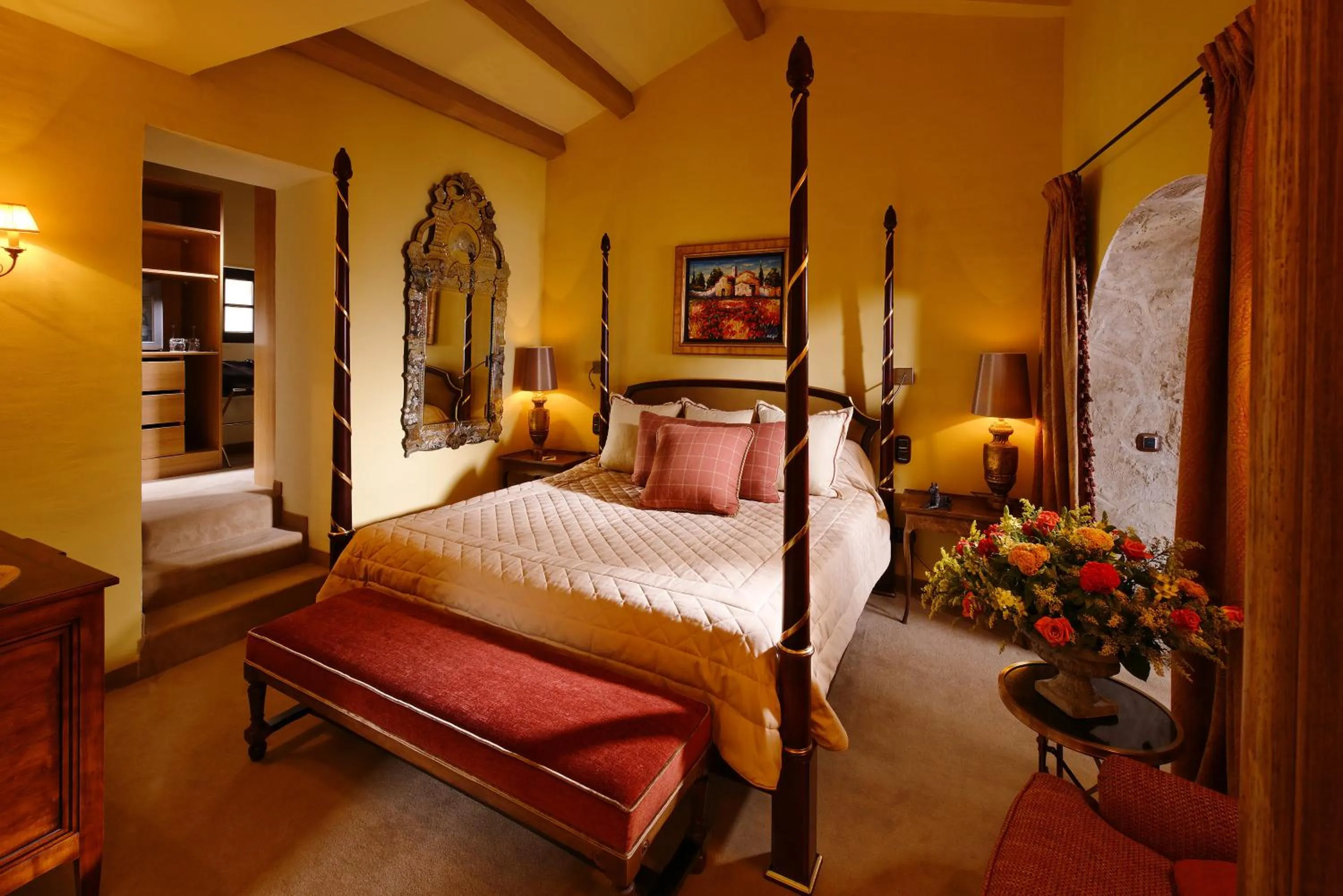 Bedroom, Bed in Chateau Eza