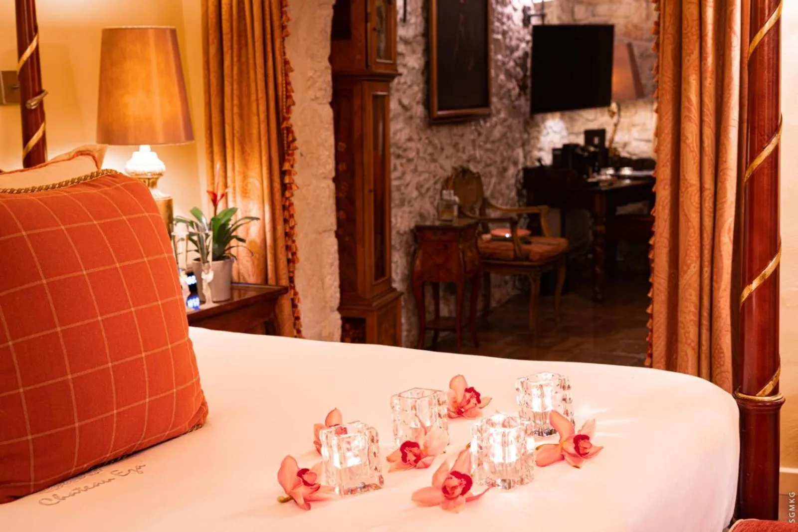 Decorative detail in Chateau Eza