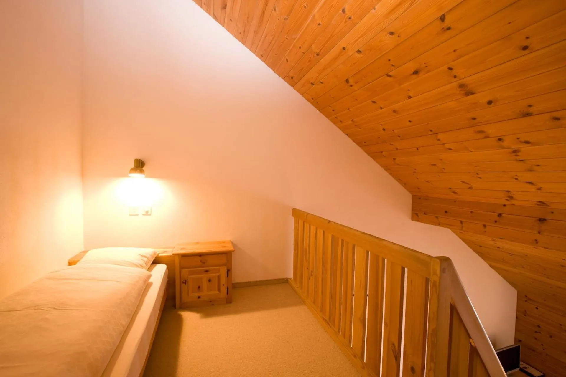 Bed in Hotel Laaxerhof