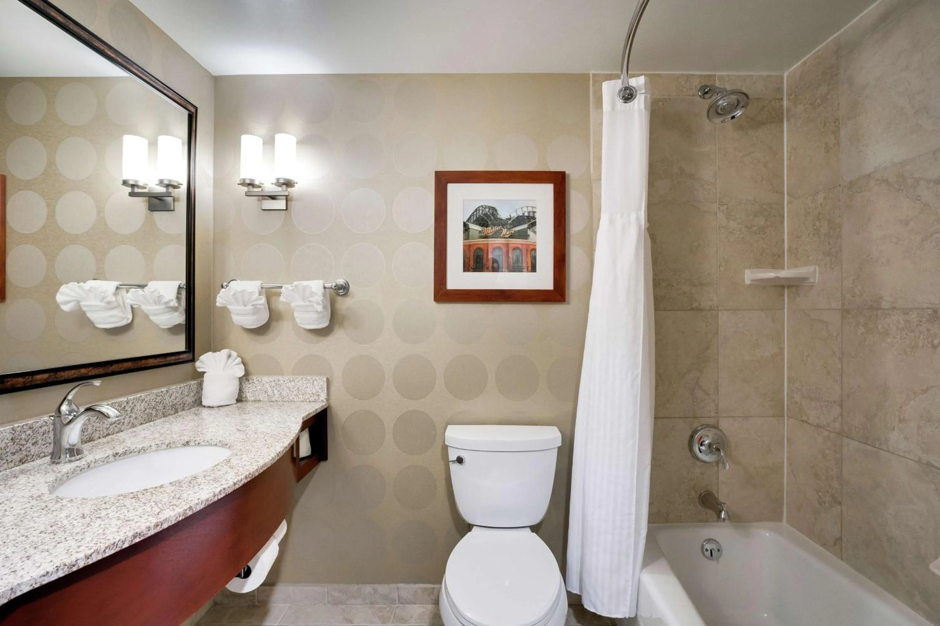 Bathroom in Hilton Garden Inn Milwaukee Airport