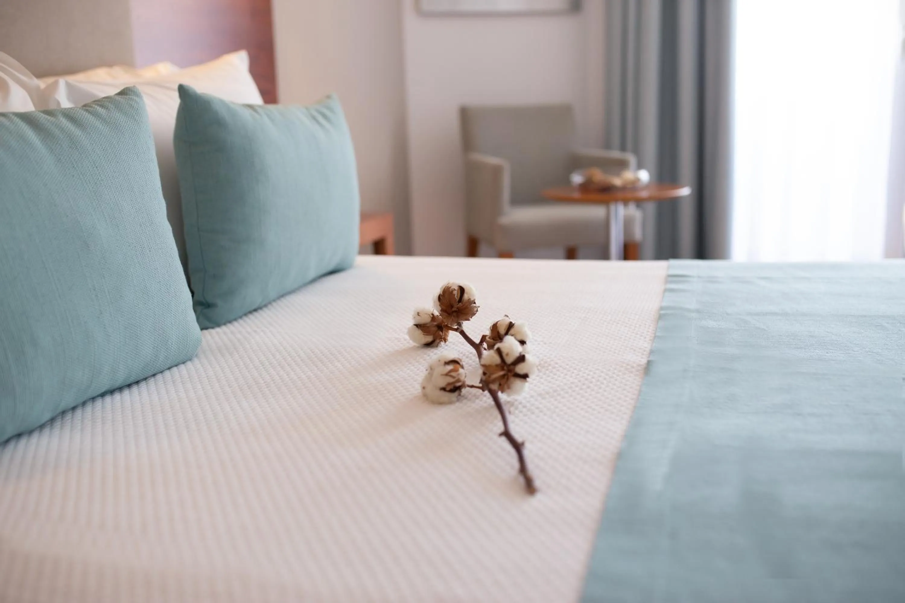 Decorative detail, Bed in Hotel El Trebol