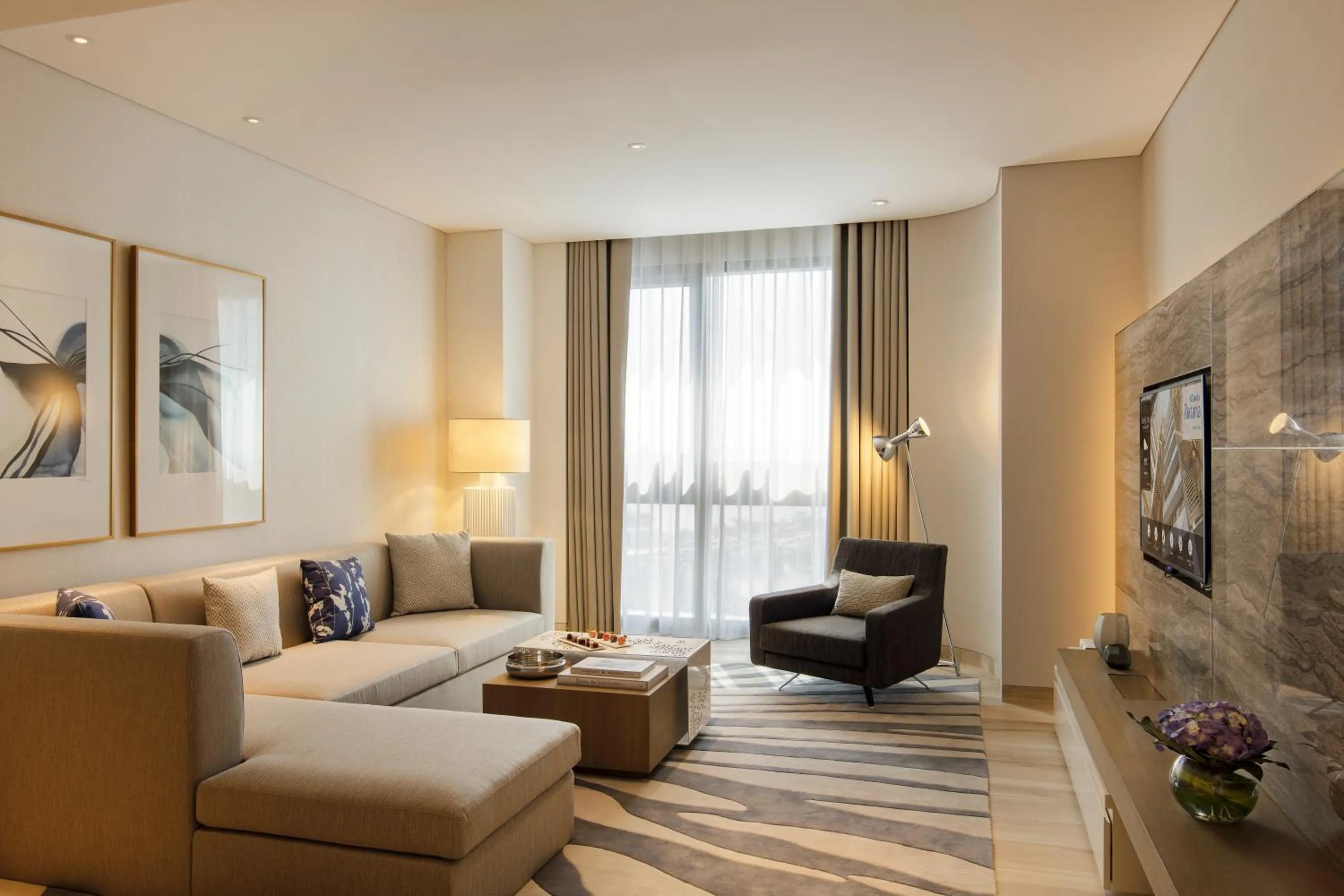 Living room in Al Bandar Arjaan by Rotana – Dubai Creek