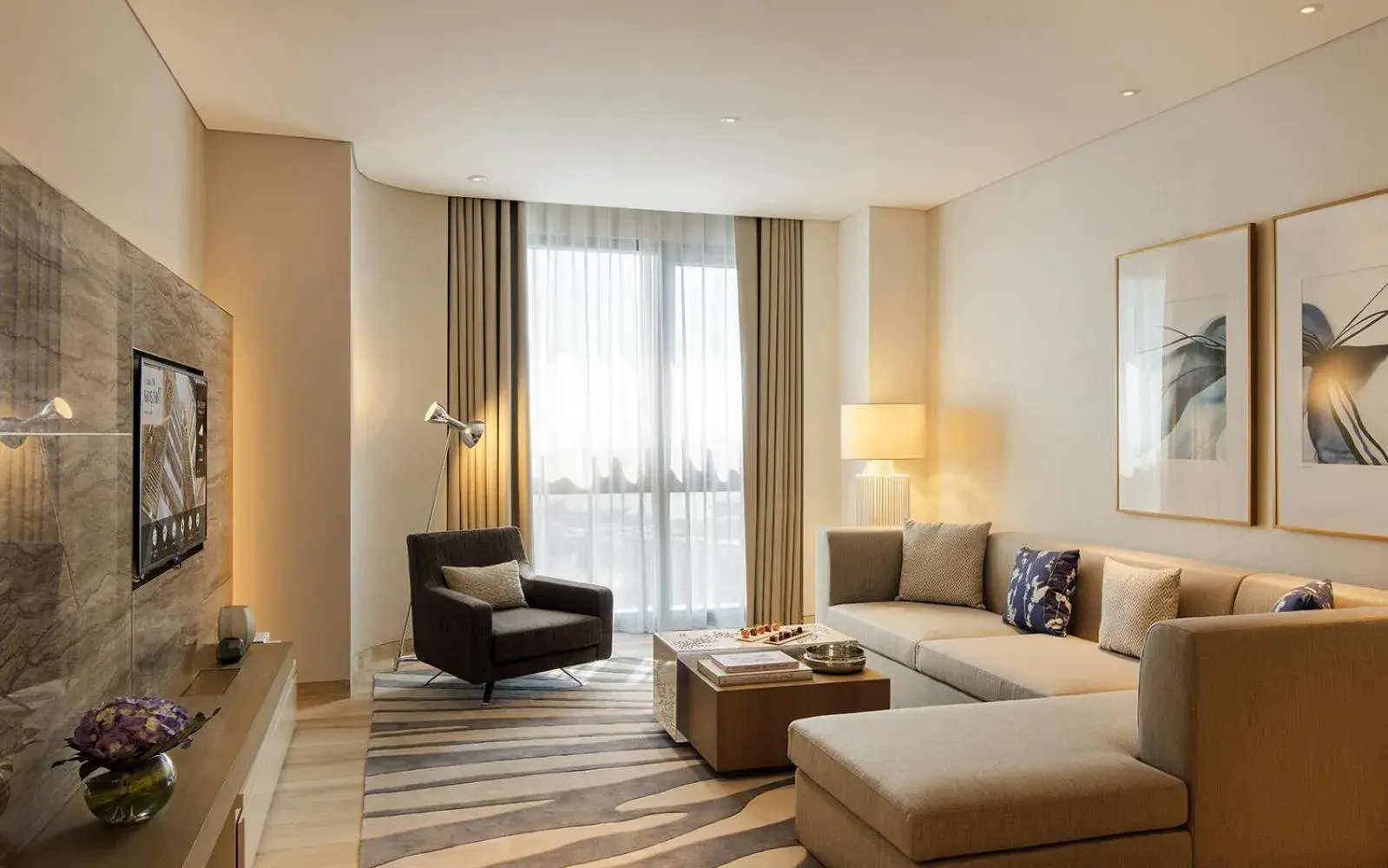 Living room in Al Bandar Arjaan by Rotana – Dubai Creek Living room in Al Bandar Arjaan by Rotana – Dubai Creek